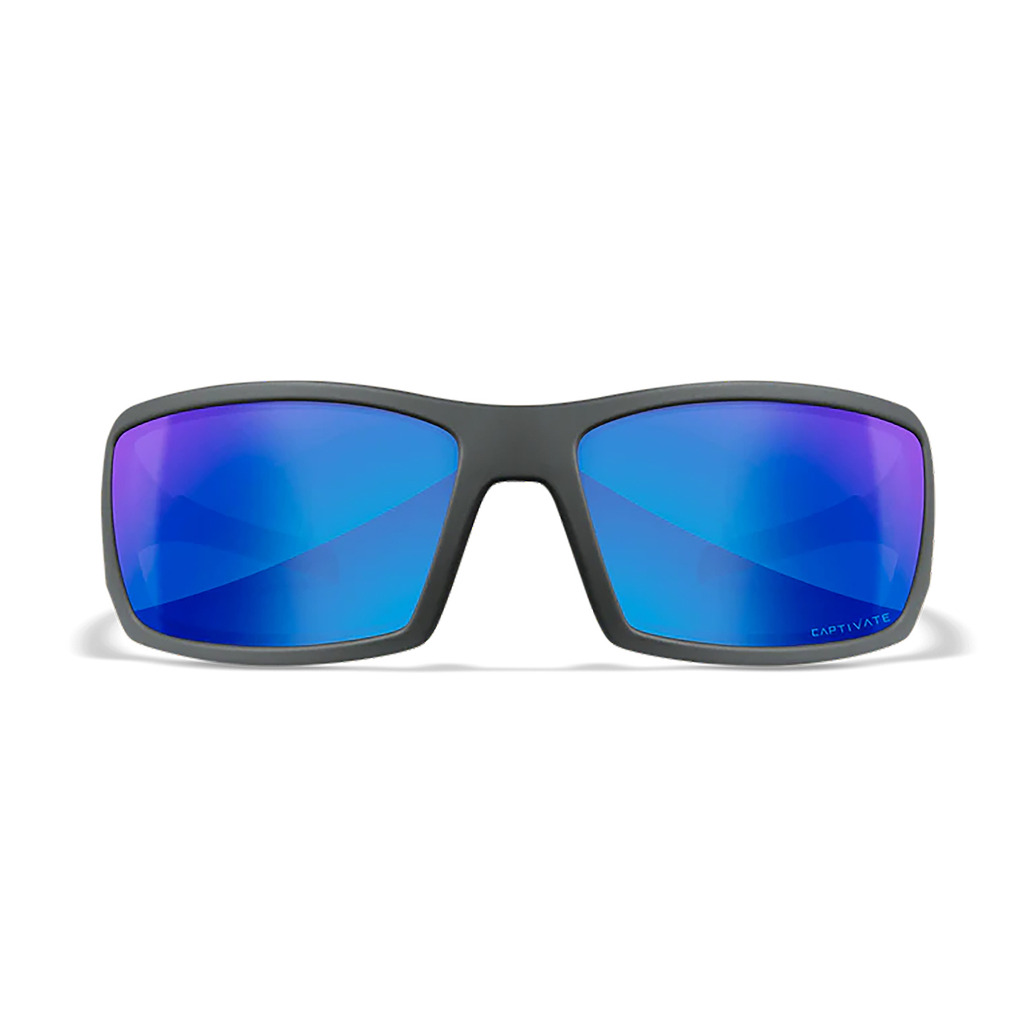 Wiley X SSTWI09 Twisted Captivate Pol Blue Mirror Matte Gray