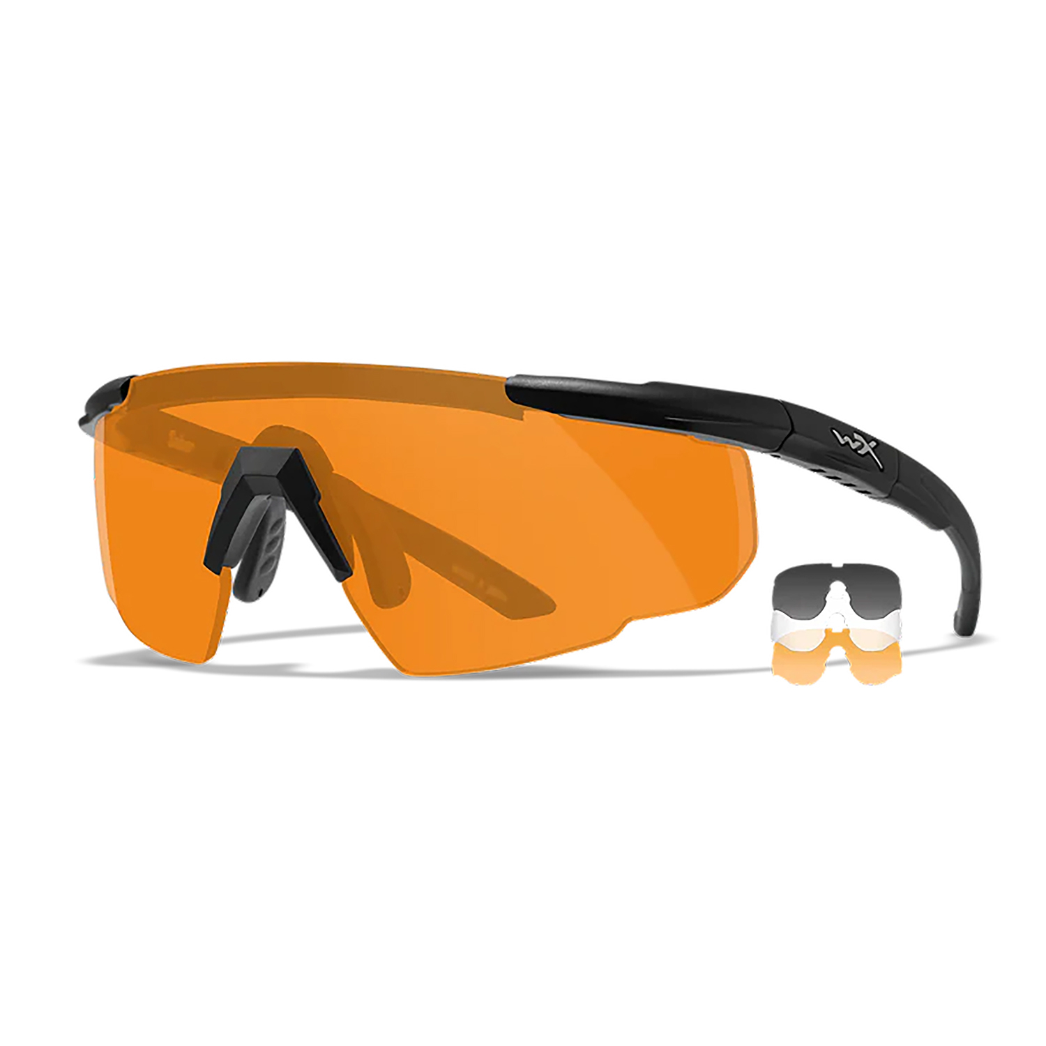 Wiley X 308 Saber Advanced Smoke Gray/clear/light Rust Matte Black
