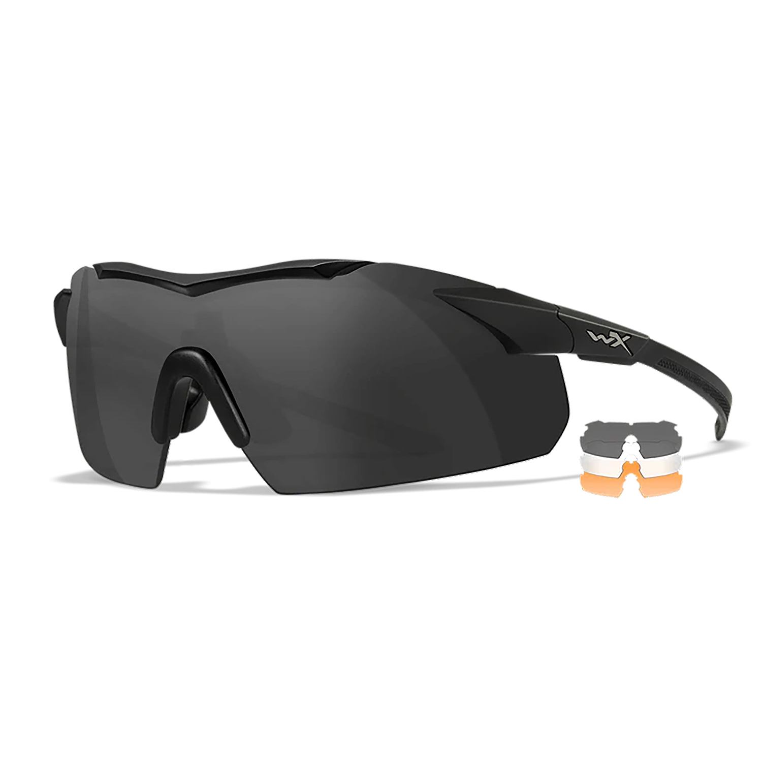 Wiley X 3552 Vapor Comm Gray/clear/light Rust Matte Black