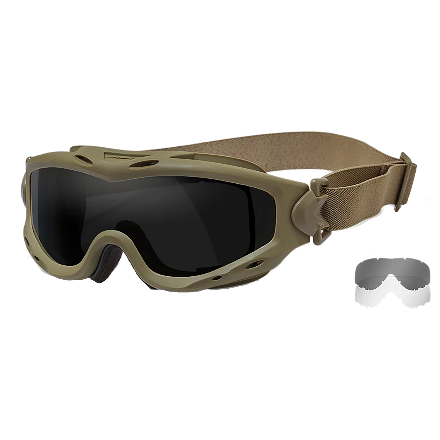 Wileyx SP29T Spear Goggle Tan Frame Smoke Gray Lens