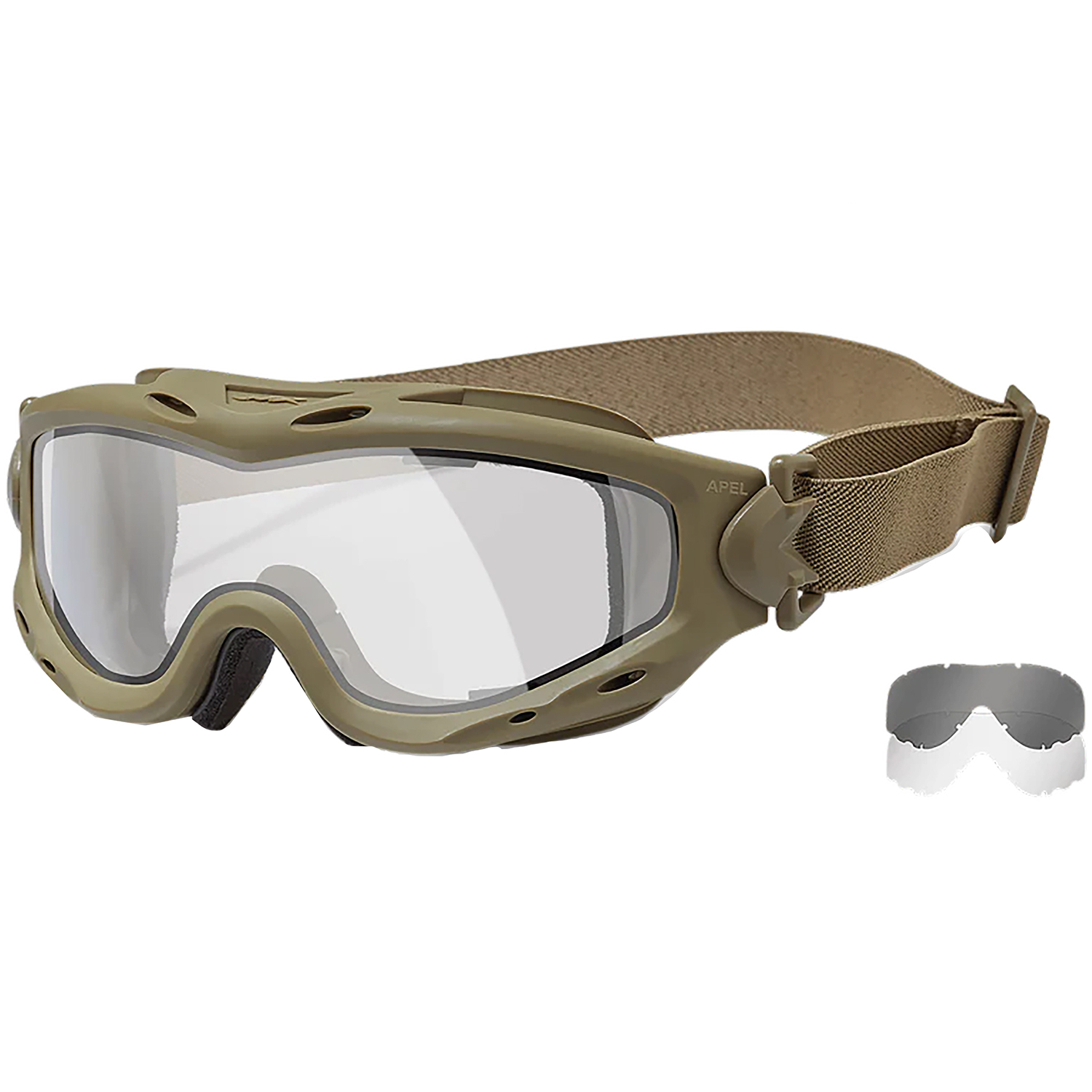 Wiley X SP30DLT Spear Goggle Dual Gray/clear/tan