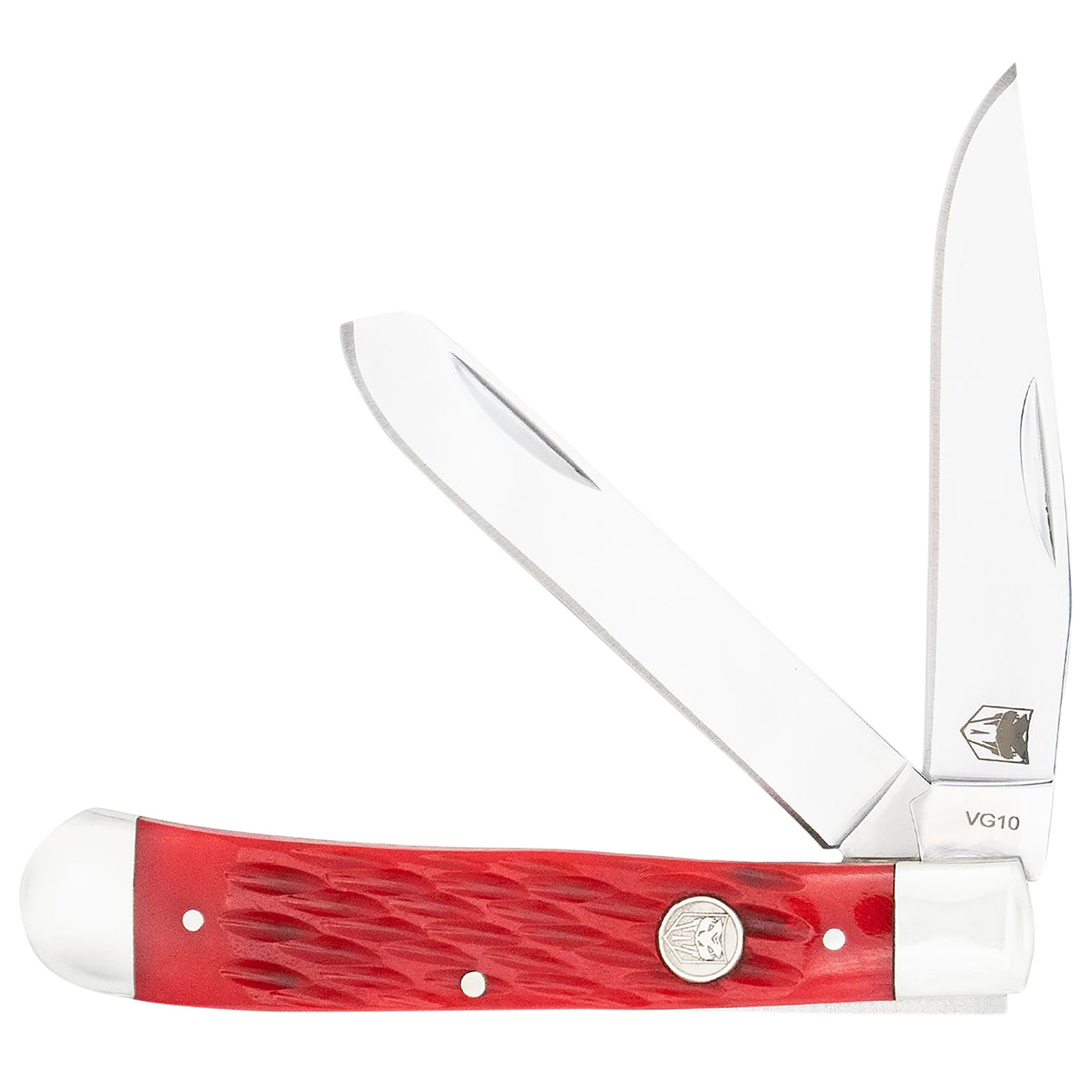 Cobratec Trapper Two Blade G-10 Red Bone