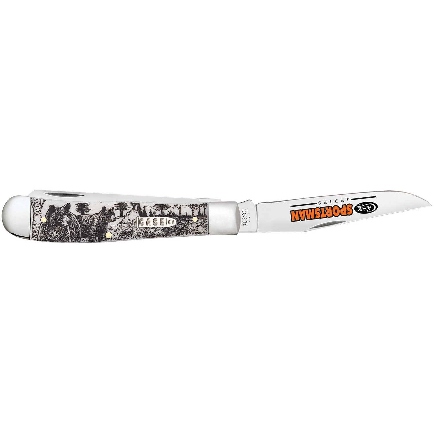 Case 81223 Sportsman Series Bear Engraved Trapper Knife