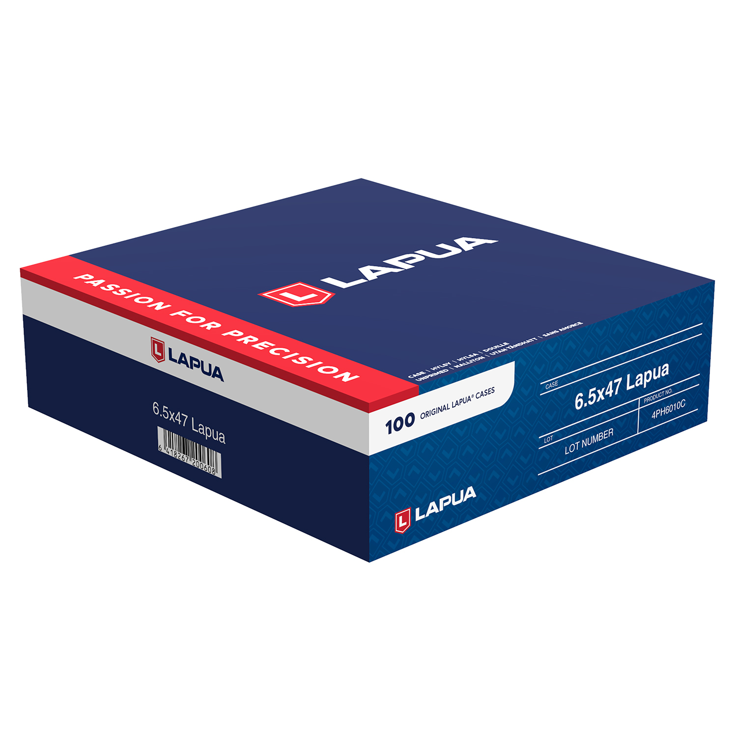 Lapua 6.5X47 Unprimed Brass Cases 100 Count