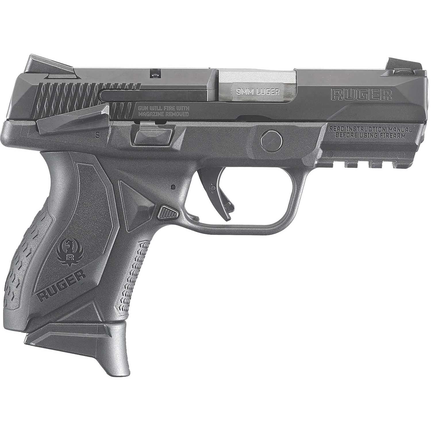 Rug Am-c Pst 9MM B 17RD Ms
