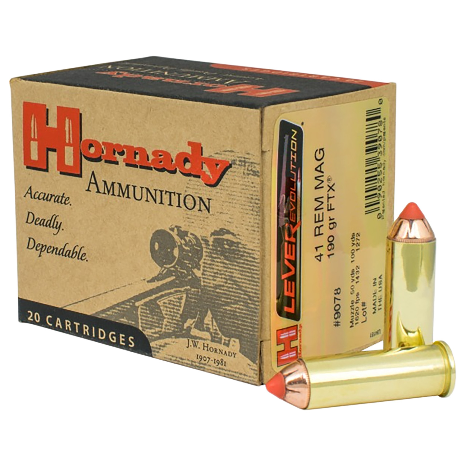 Hornady Leverevolution 41 Rem Mag 190GR Ftx 20RD