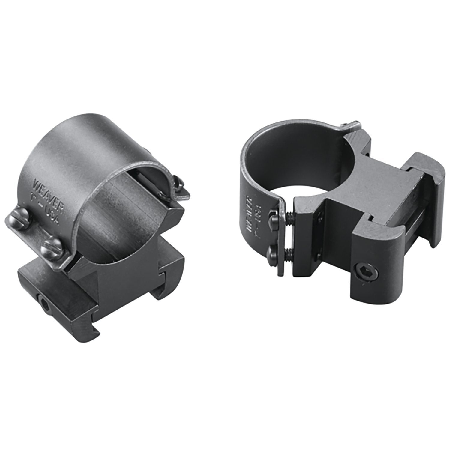Weaver Sure Grip 1 Extra High Matte Black Rings
