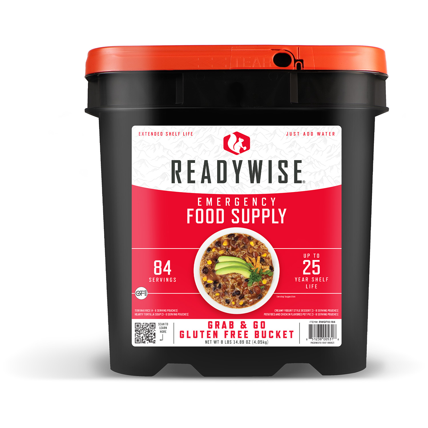 Wise RWGF10-184 Grab and Go Gluten Free 84 Servings