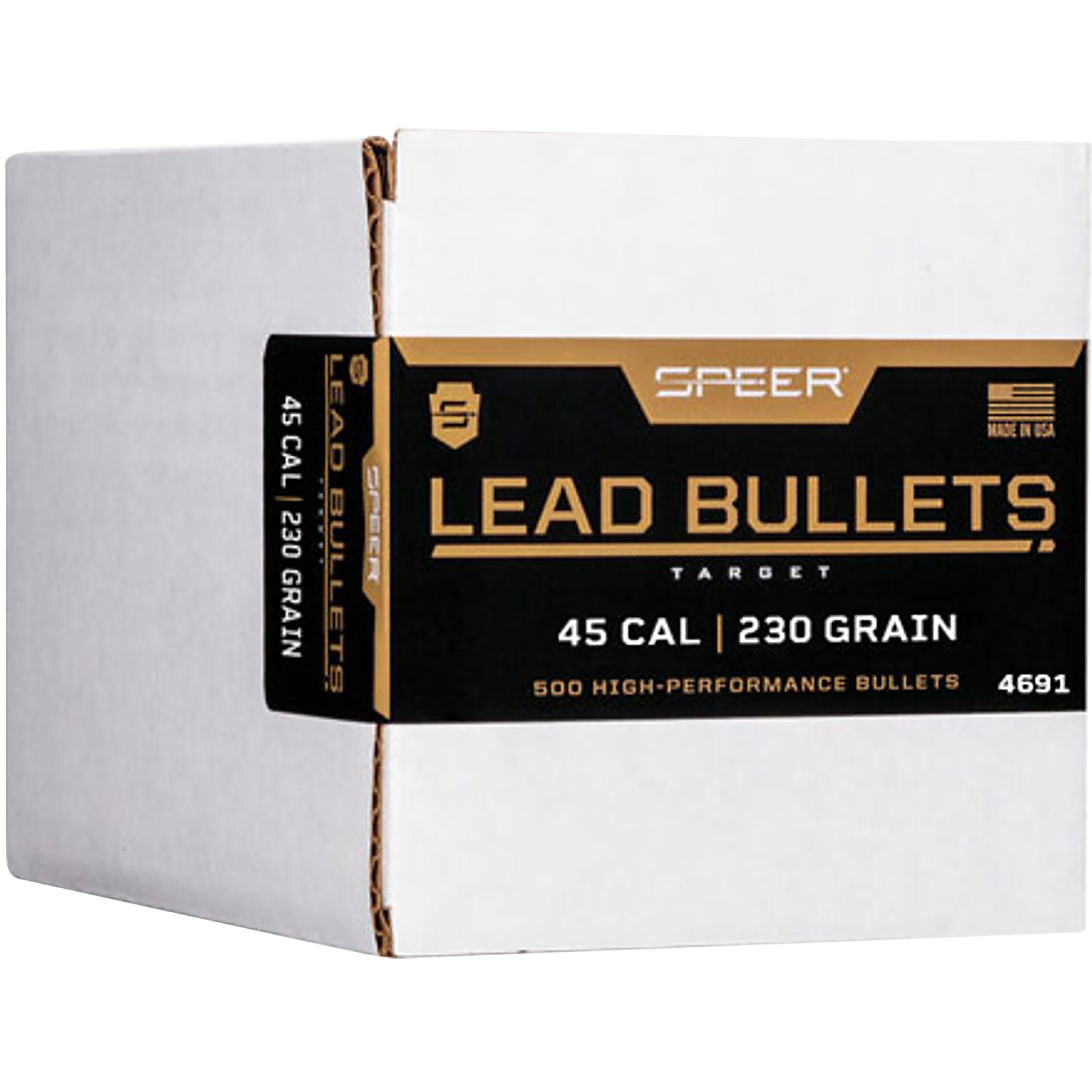 Speer 45 Cal 452-230 Lead Round Nose 500 Box