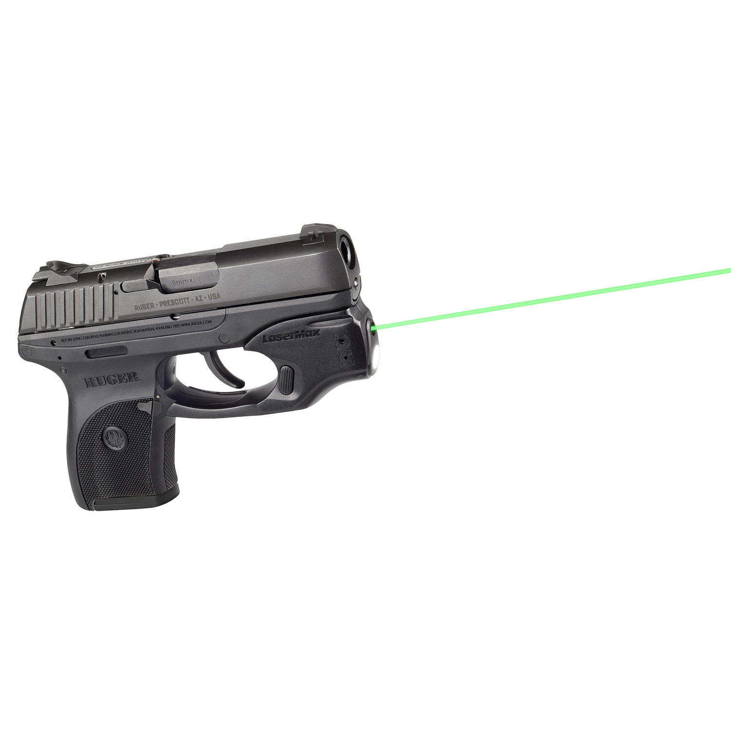 Lasermax Centerfire Light & Laser With Gripsense for Ruger LC9/LC380/LC9S Green - Image 2