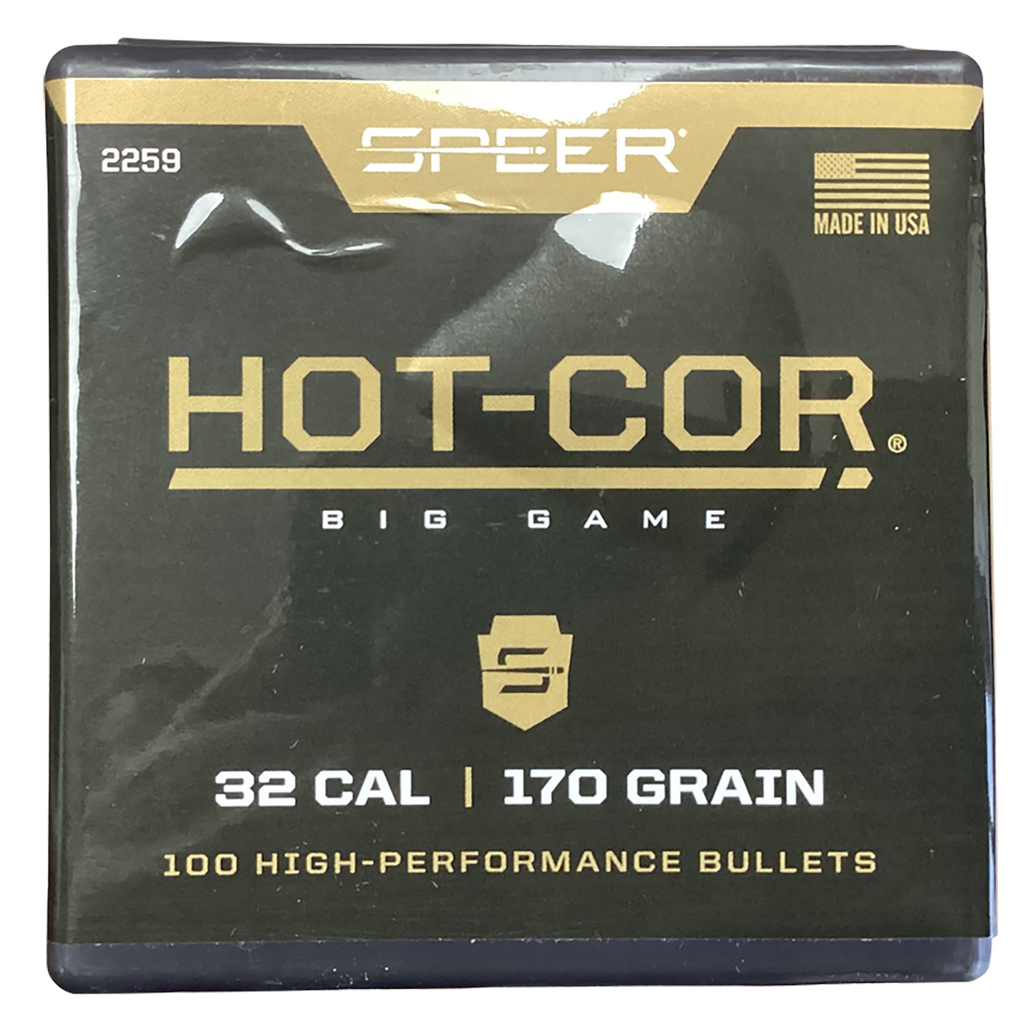Speer 32 Caliber .321 170 Gr Soft Point Flat Nose 100 Per Box