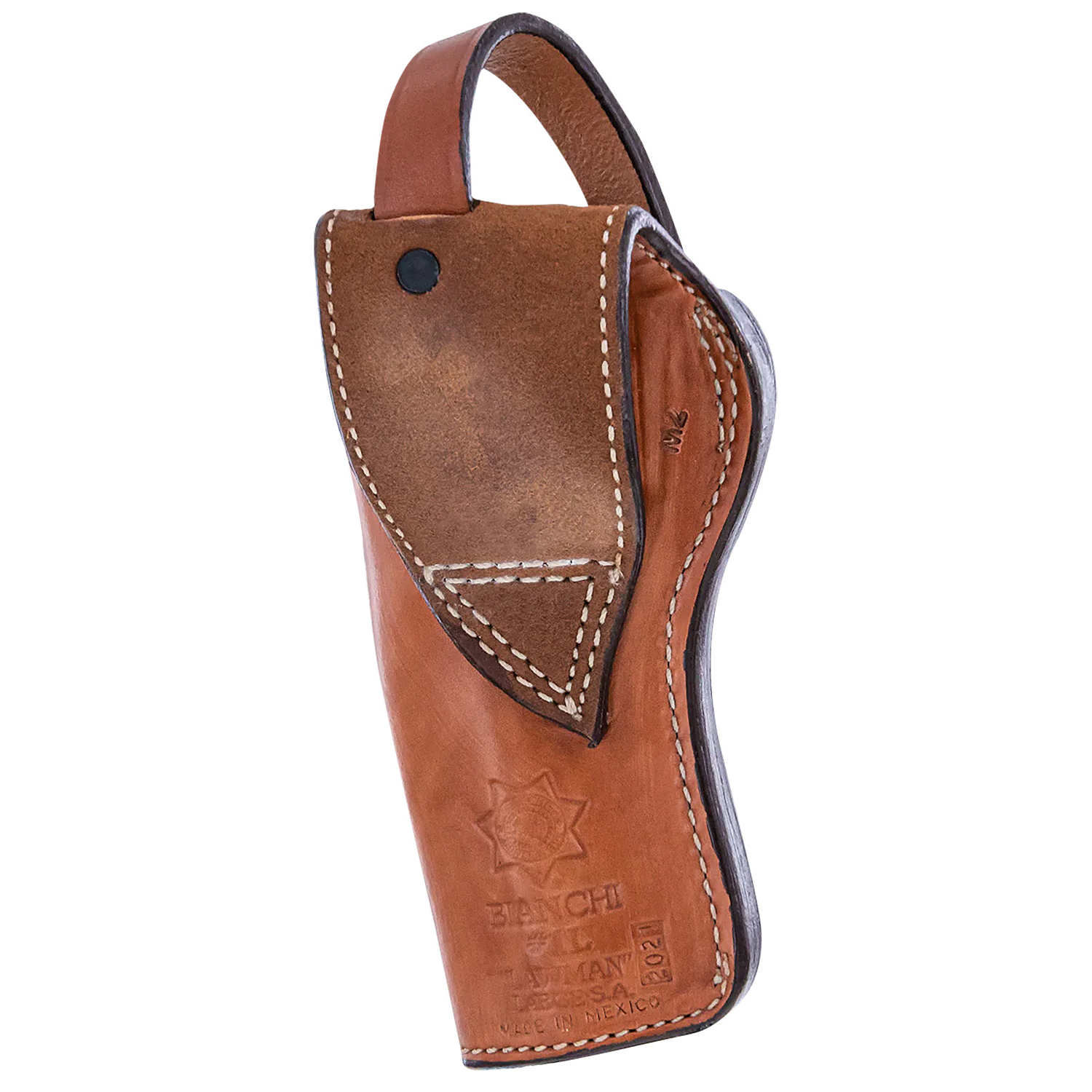 Bianchi 1L Lawman Western Tan Leather Belt Holster - Image 2