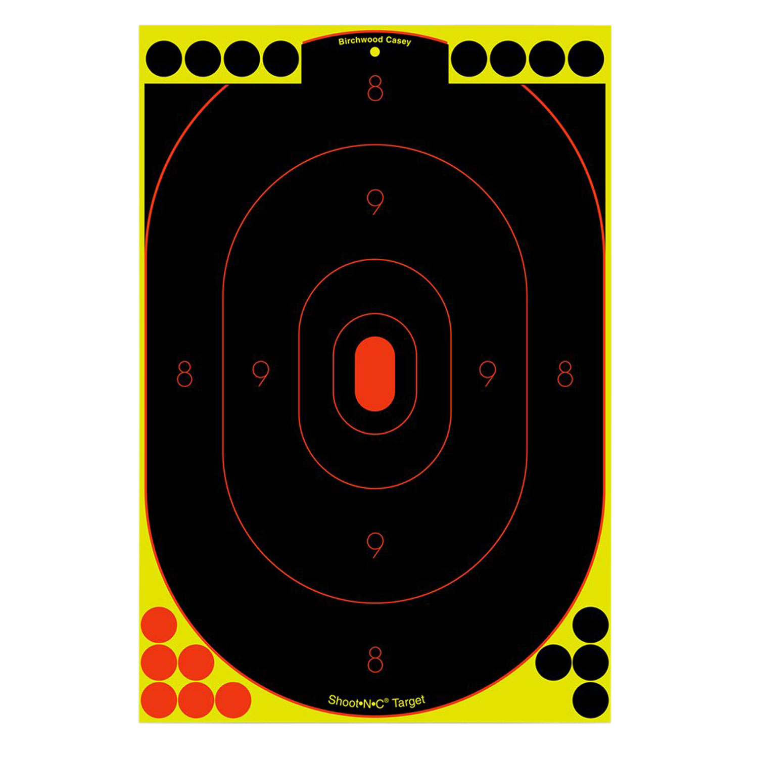Birchwood Casey Shoot-n-c 12X18 Oval Silhouette Target 12PK