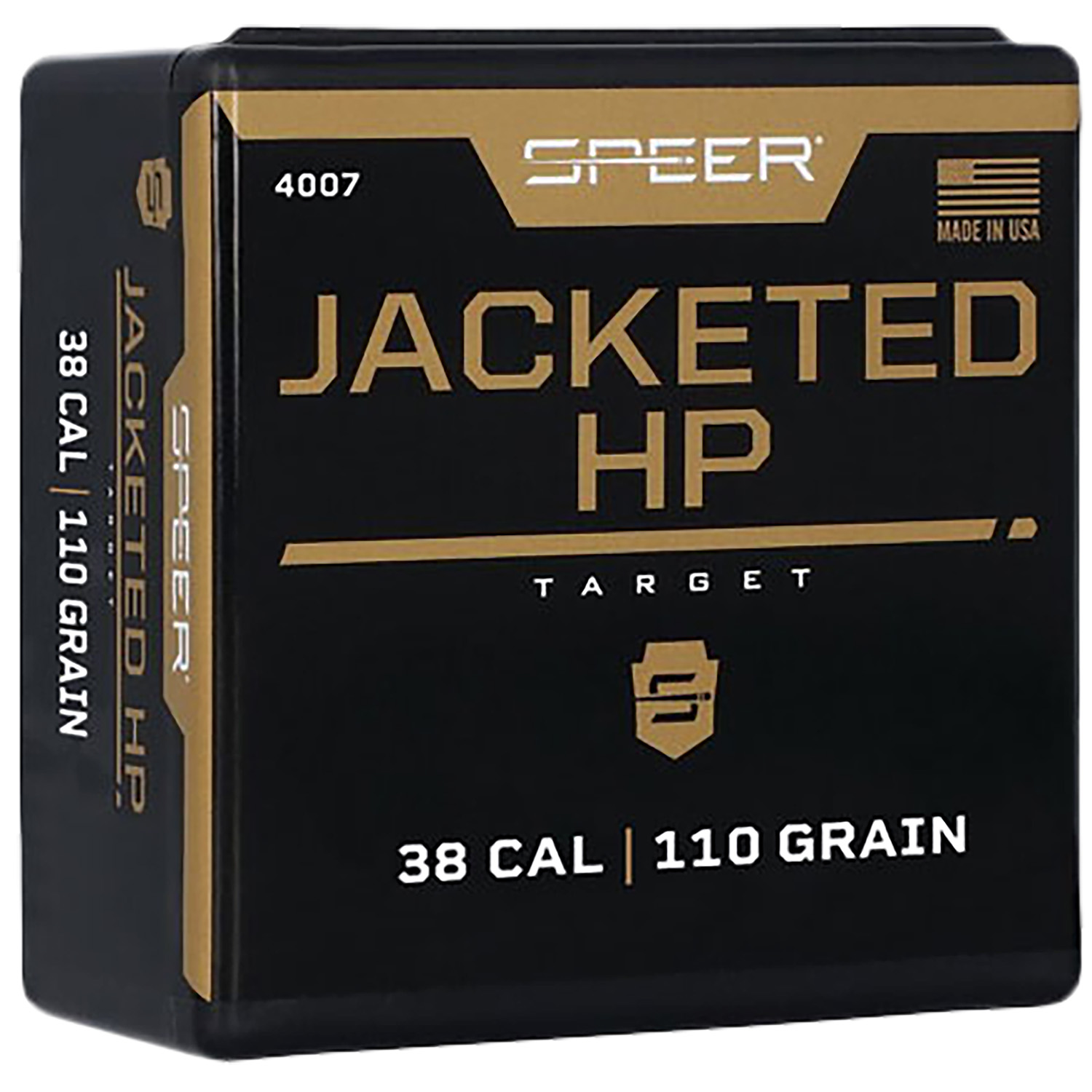 Speer 38 Cal .357 110 Gr Jacketed Hollow Point Bullets 100 Per Box
