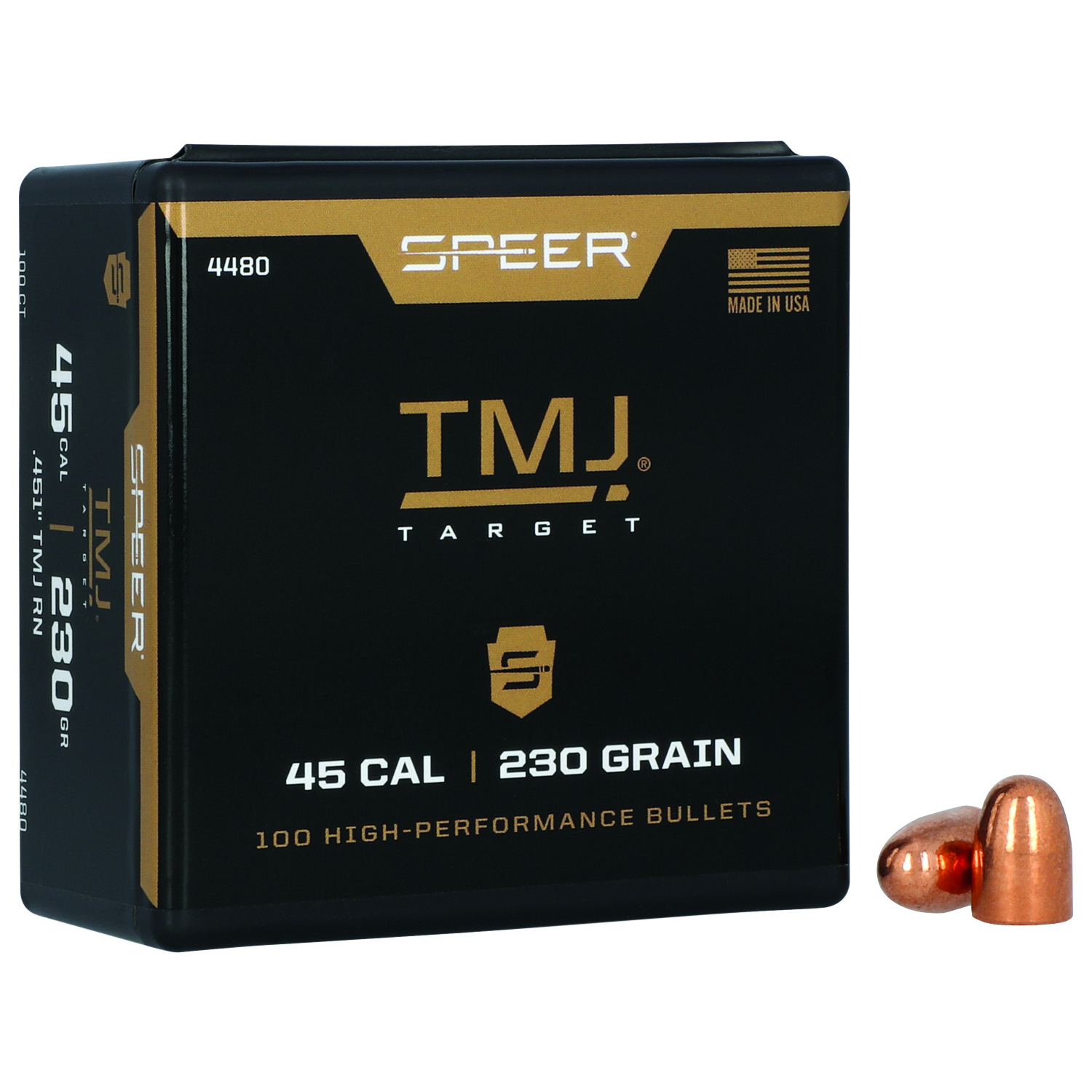 Speer 4480 Tmj .45 Cal 230 Gr Total Metal Jacket 100 Per Box