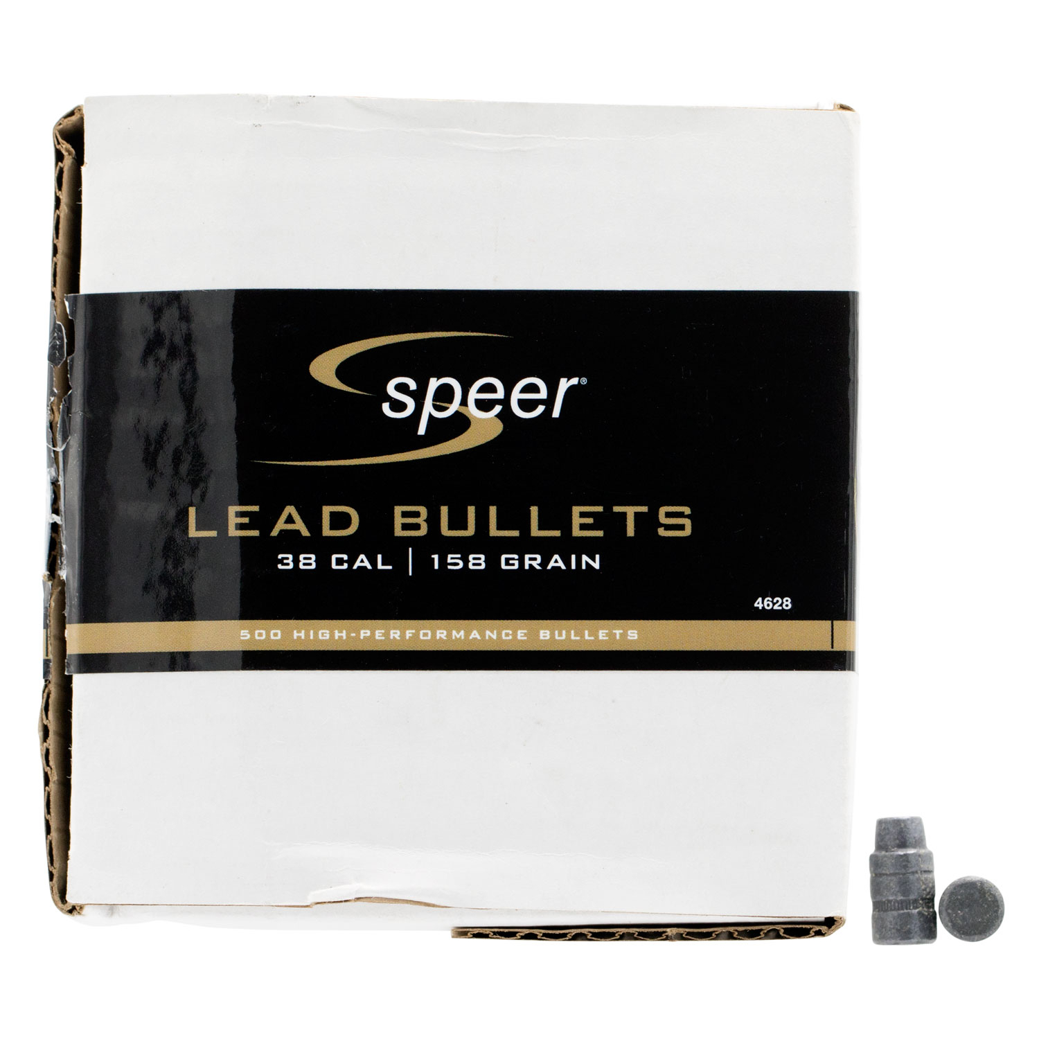 Speer Bullets 38 Cal 158 Gr Lead Semi Wadcutter Hp 500 Per Box
