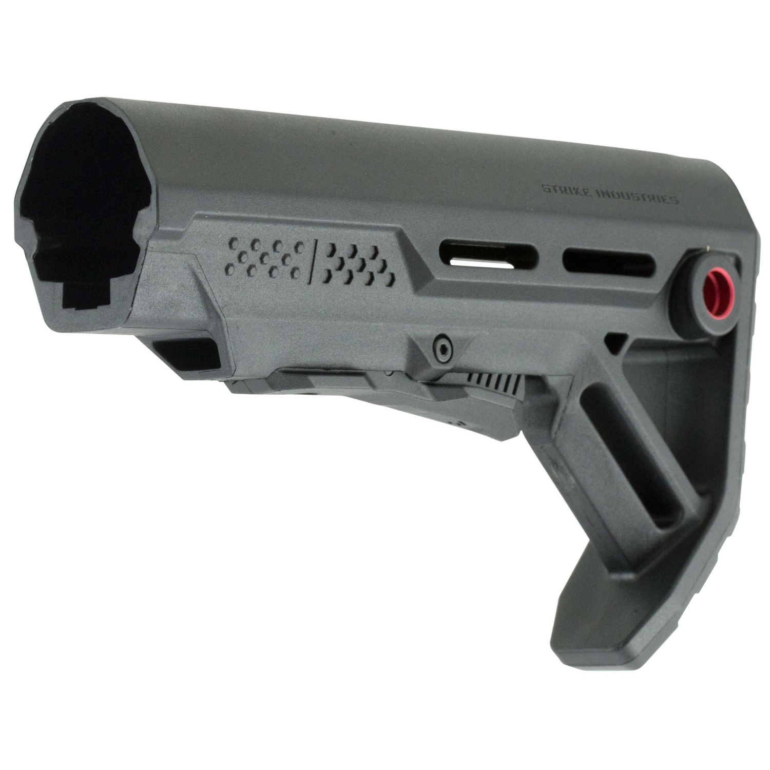 Strike Industries MOD1 Stock Mil-spec Red Accent Black Synthetic