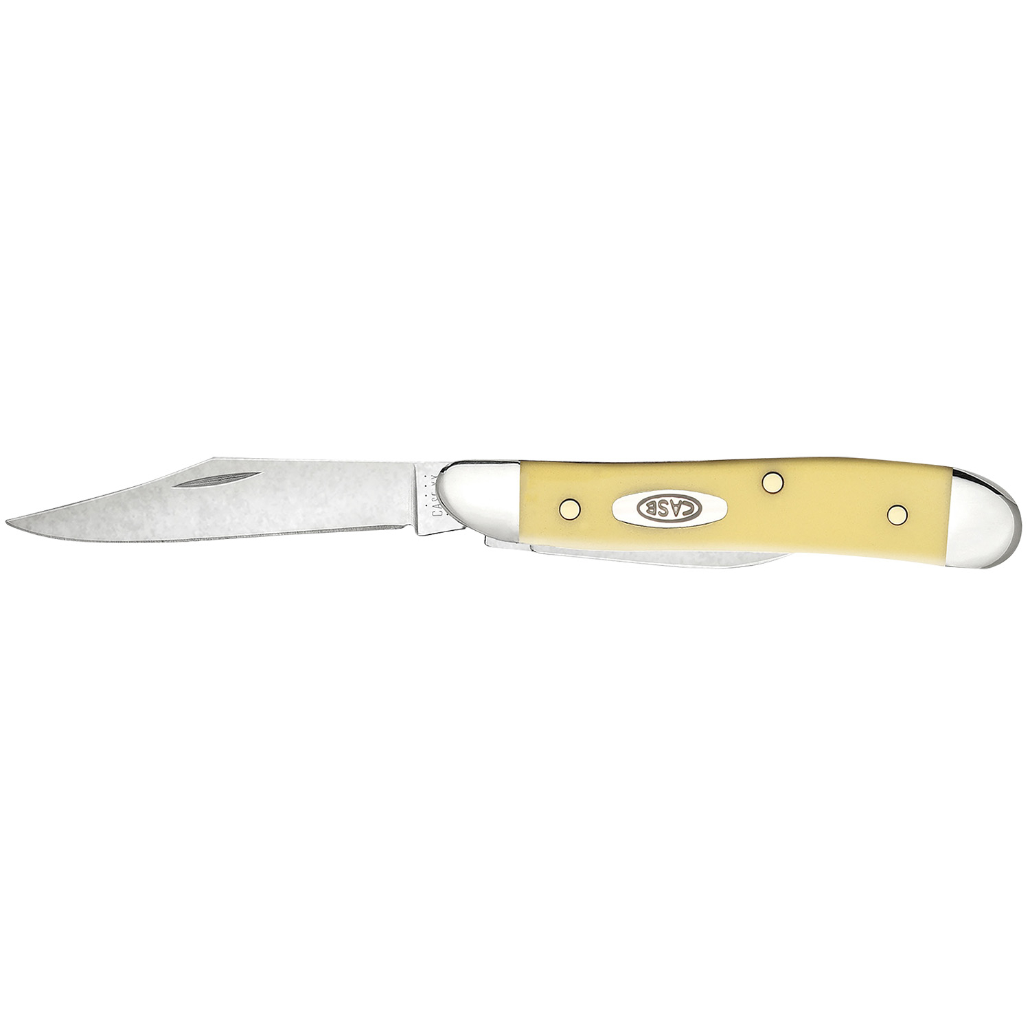 Case Peanut Yellow Synthetic Folding Knife