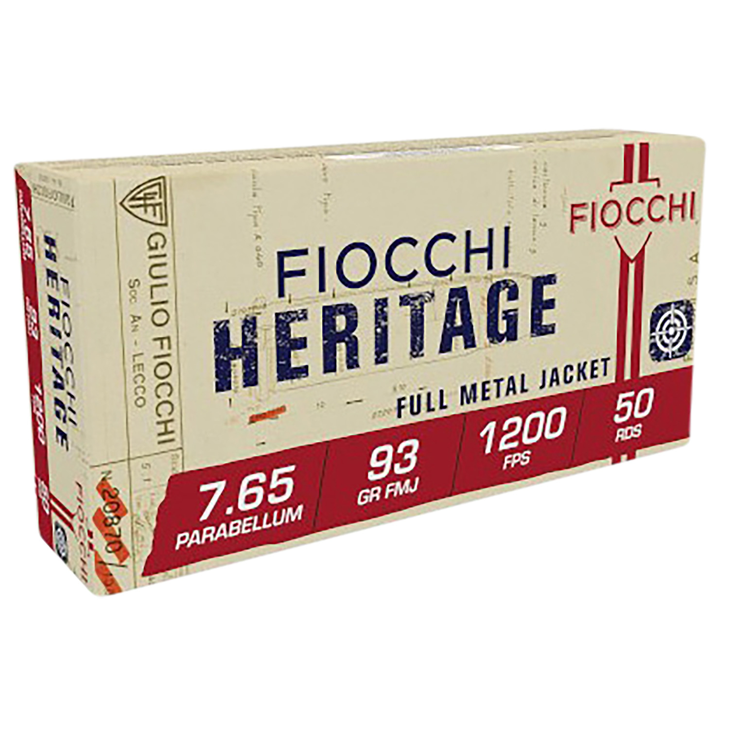 Fiocchi 30 Luger 93 Gr Fmj 50 Rd.