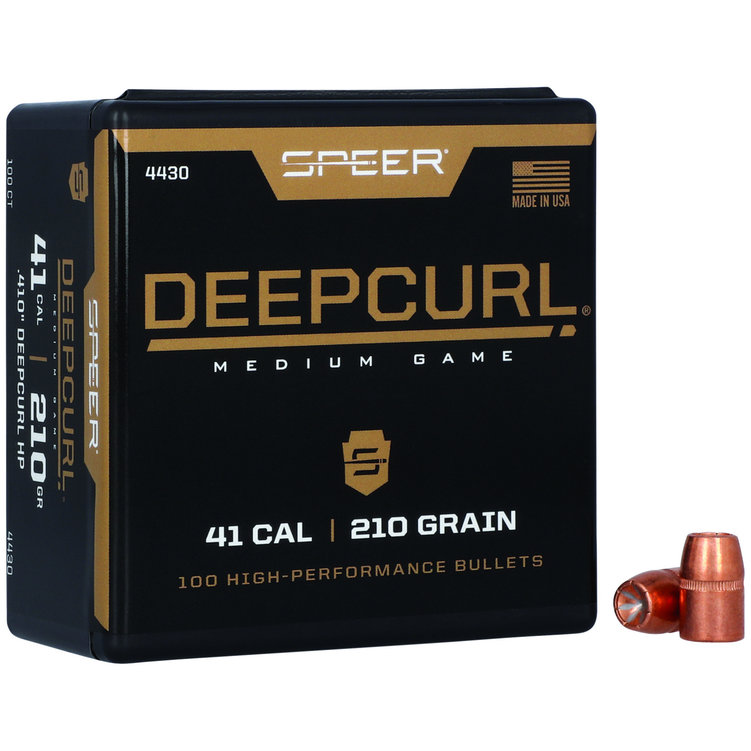 Speer 4430 Deepcurl 41 Cal 210GR Hollow Point 100 Rounds
