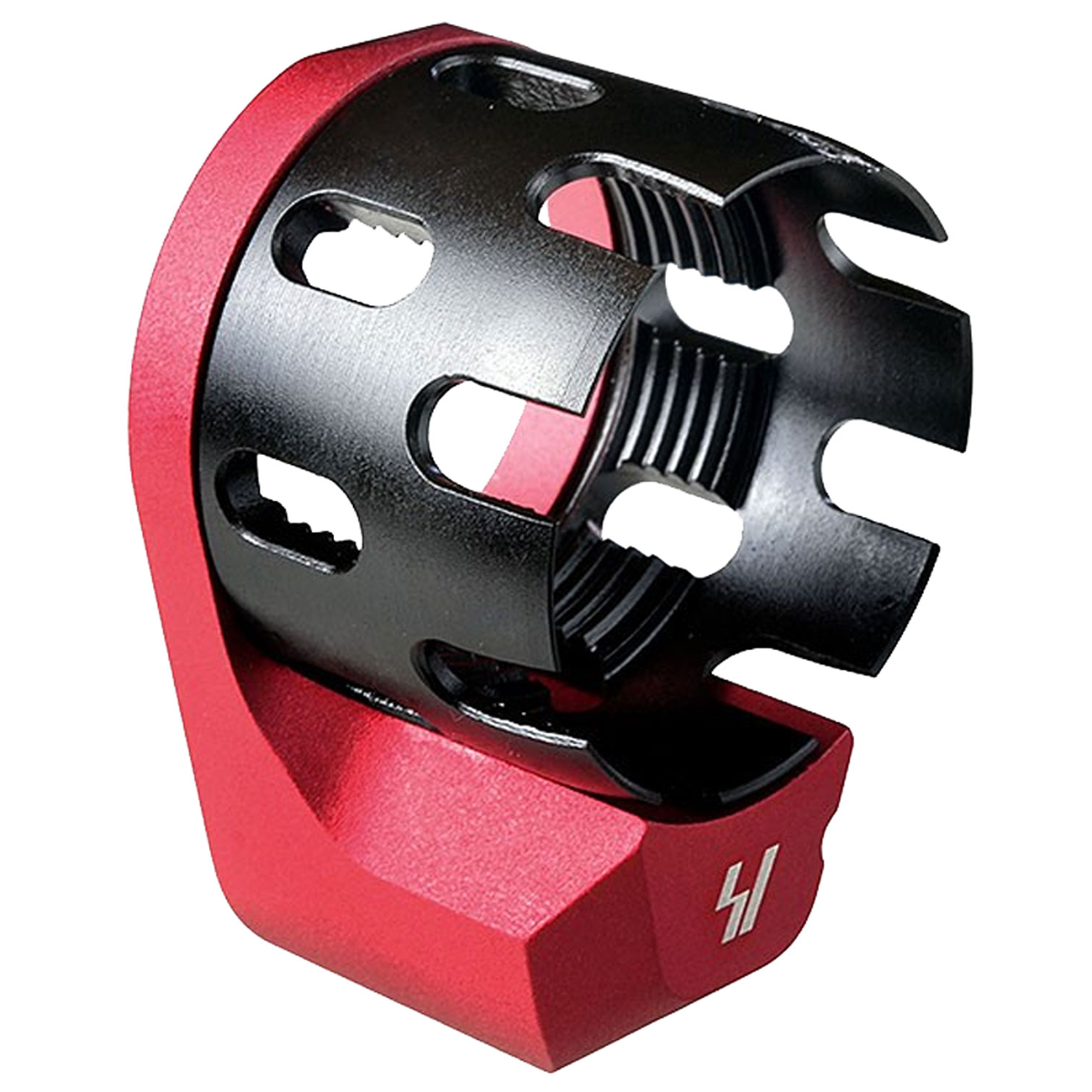 Strike Industries Ar Castle Nut & Extended End Plate - Red