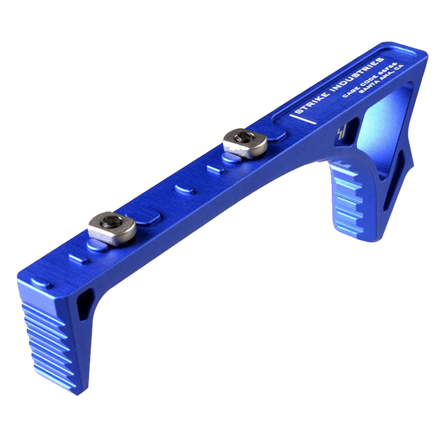 Strike Industries Link Curved Foregrip - Blue Aluminum