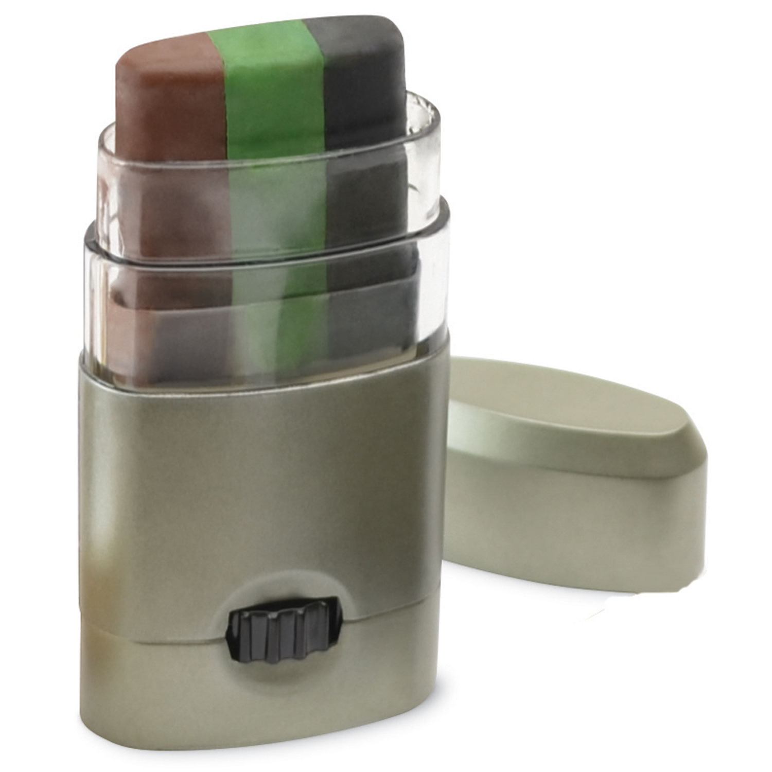Hme Camo Face Paint Stick - Black/brown/dark Green