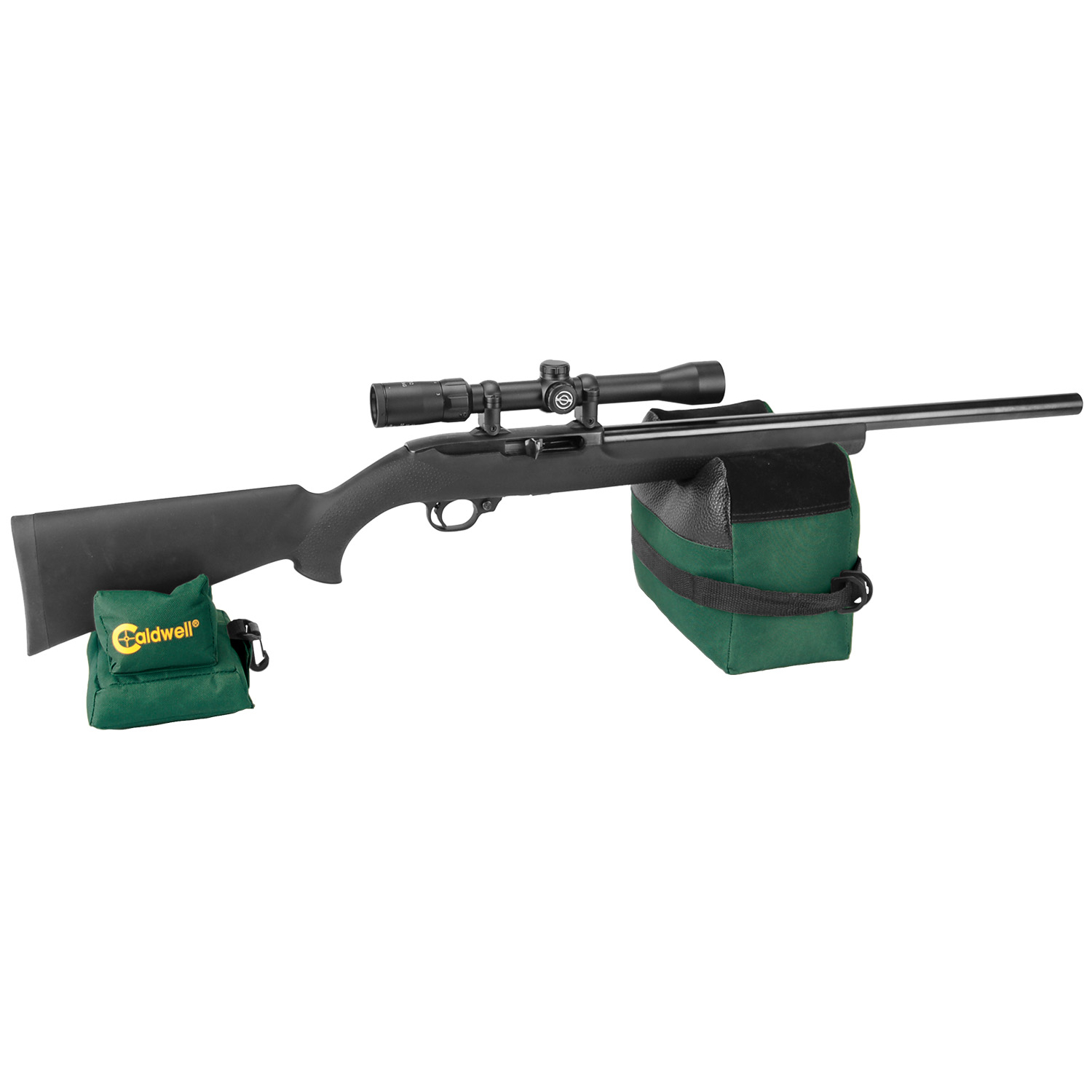 Caldwell Deadshot Shooting Bag Combo Unfilled - Green/black