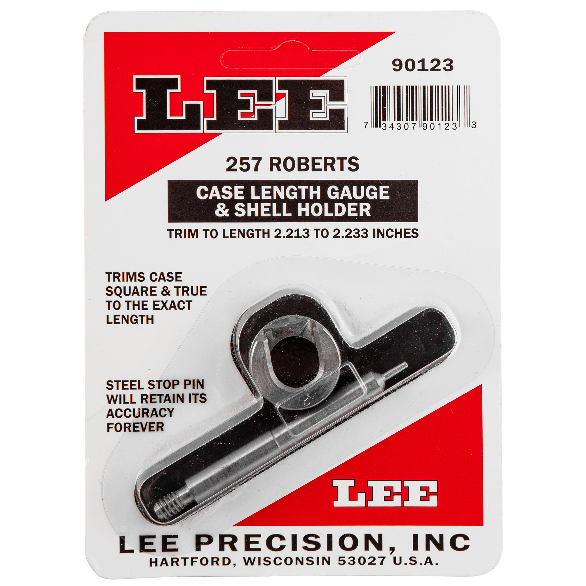 Lee Case Length Gauge and Shell Holder .257 Roberts