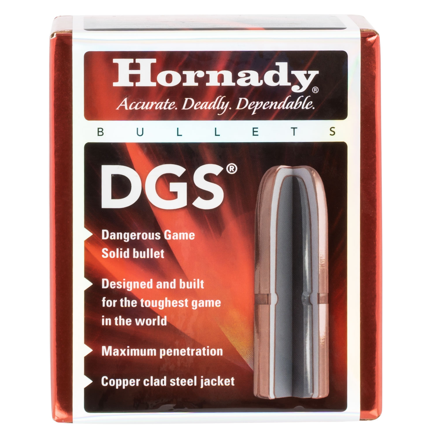 Hornady Dgs 45 Cal .458 500 Gr Fmj Round Nose 50 Rounds