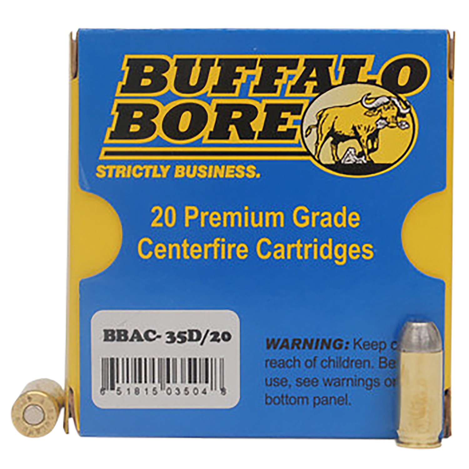 Buffalo Bore 460 Rowland 255GR Hard Cast Flat Nose 20 Rounds