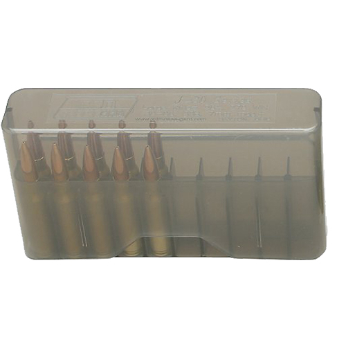 Mtm Case-gard J20XS41 20RD Slip-top Ammo Box - Clear Smoke