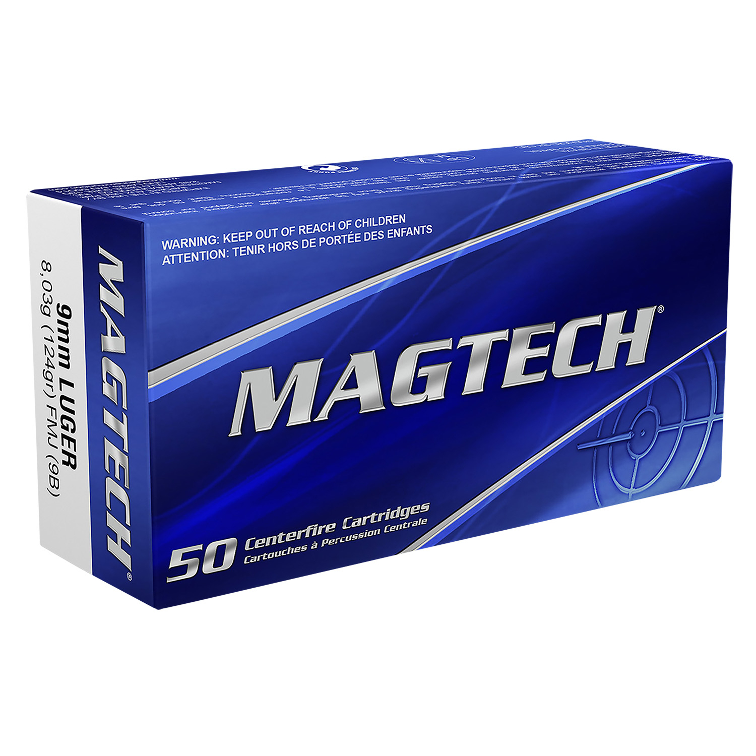 Magtech 9B 9MM 124GR Full Metal Jacket 50/20