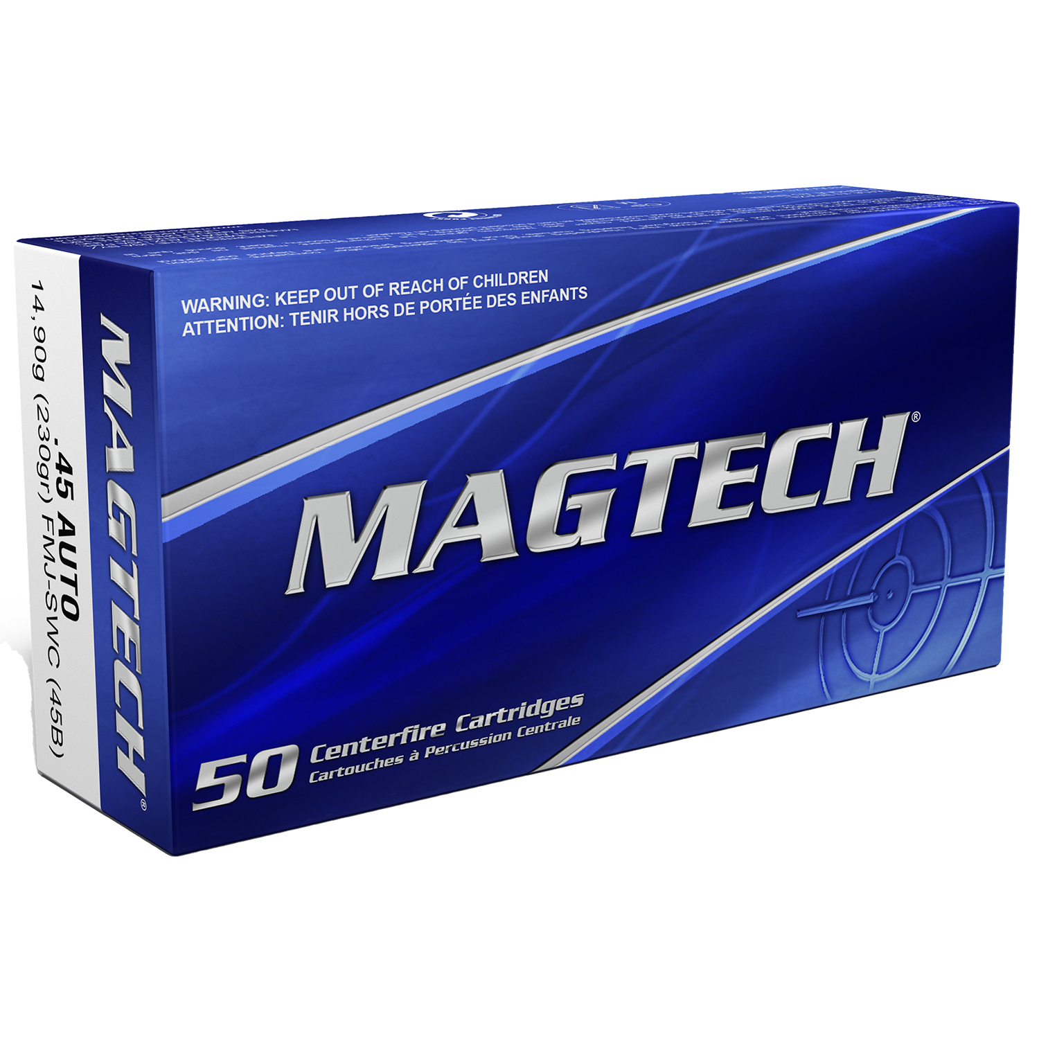 Magtech 45 Acp 230GR Full Metal Jacket Semi Wadcutter 50/20