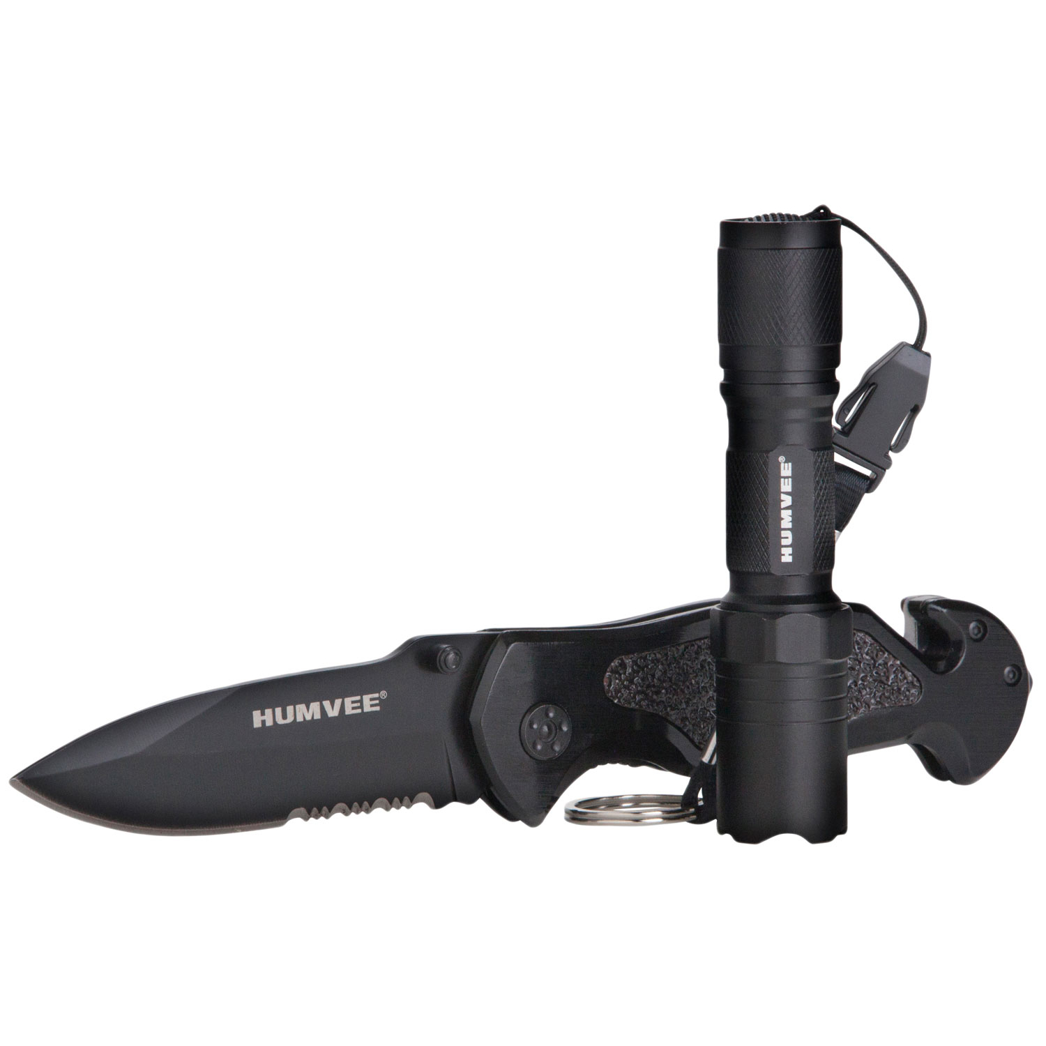 Camp HMVKCER1 Humvee Rescue Combo Knife & Flashlight