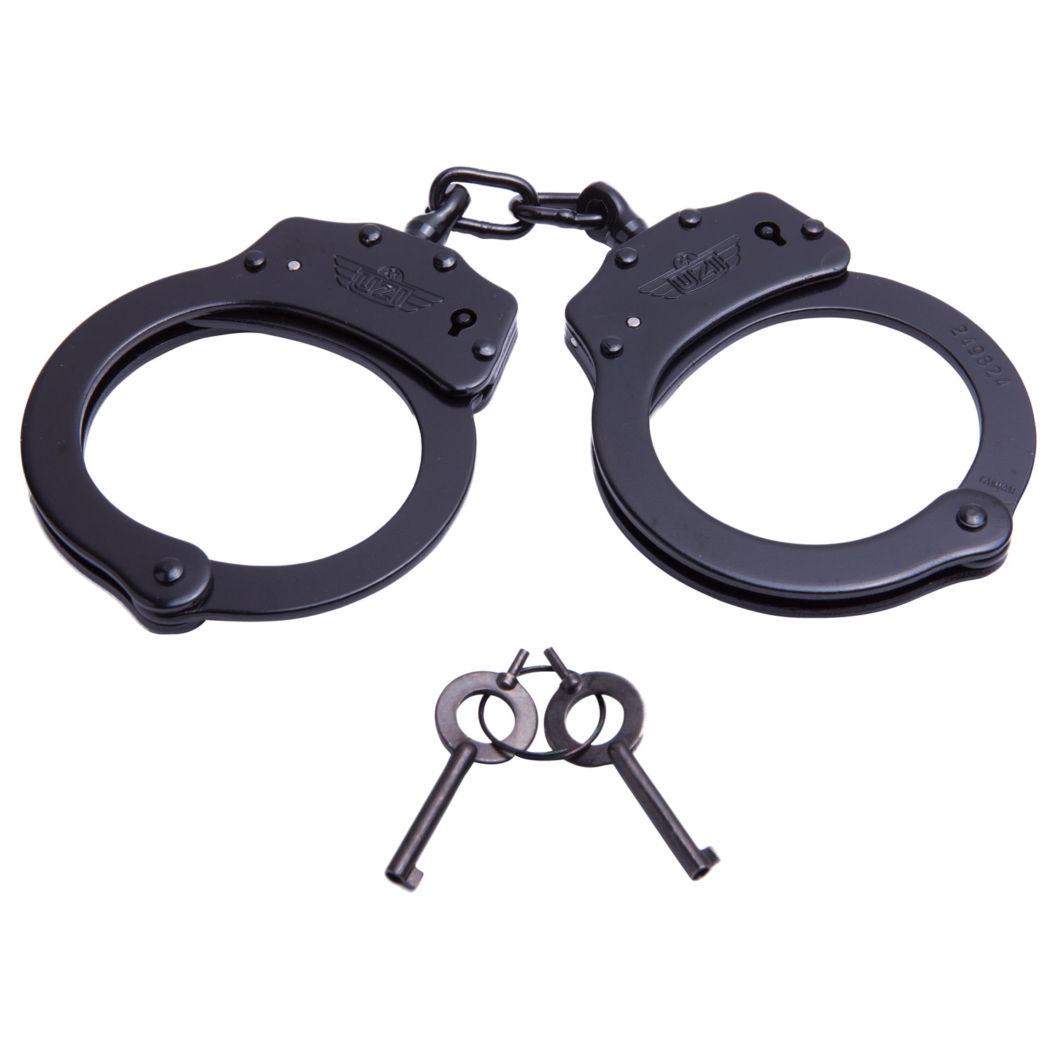 Camp Uzi Black Handcuffs With Chain
