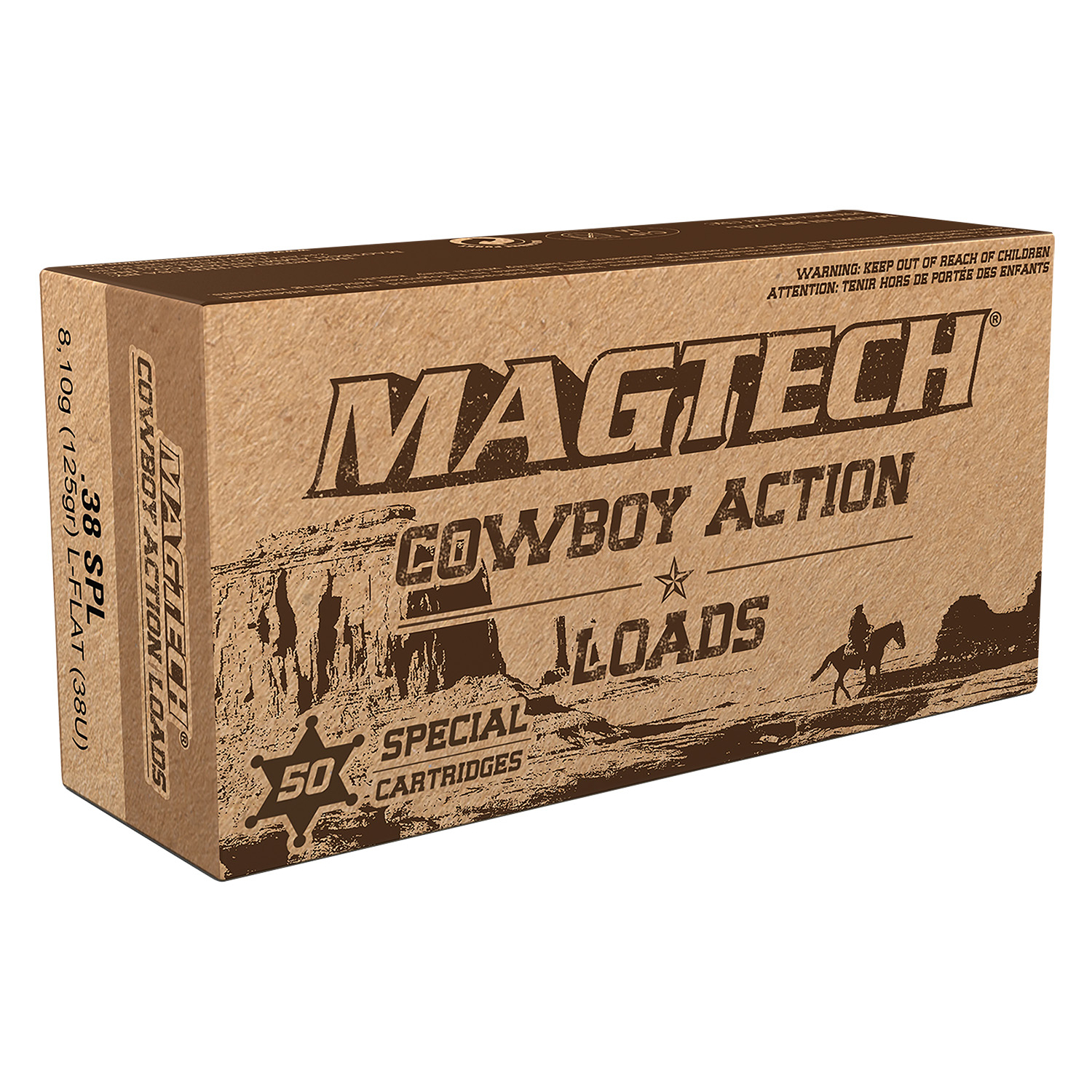 Magtech 38U 38SP 125GR Lead Flat Nose 50/20