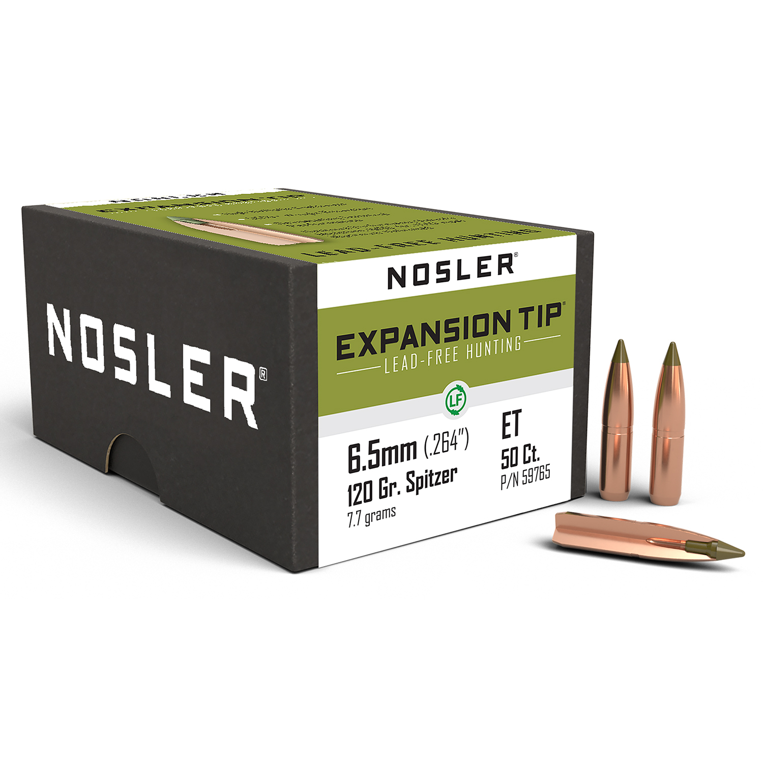 Nosler E-tip 6.5MM 120GR Lead Free 50CT