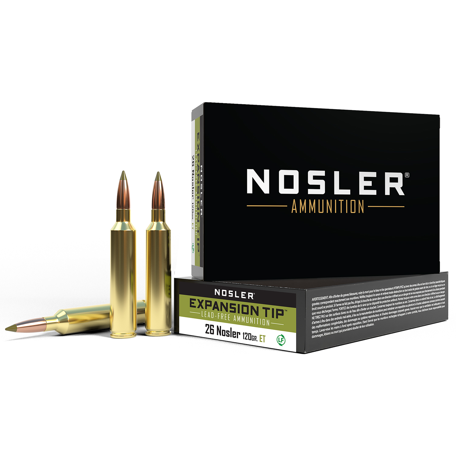 Nosler 26 Nosler 120GR E-tip Ammo 20 Ct.