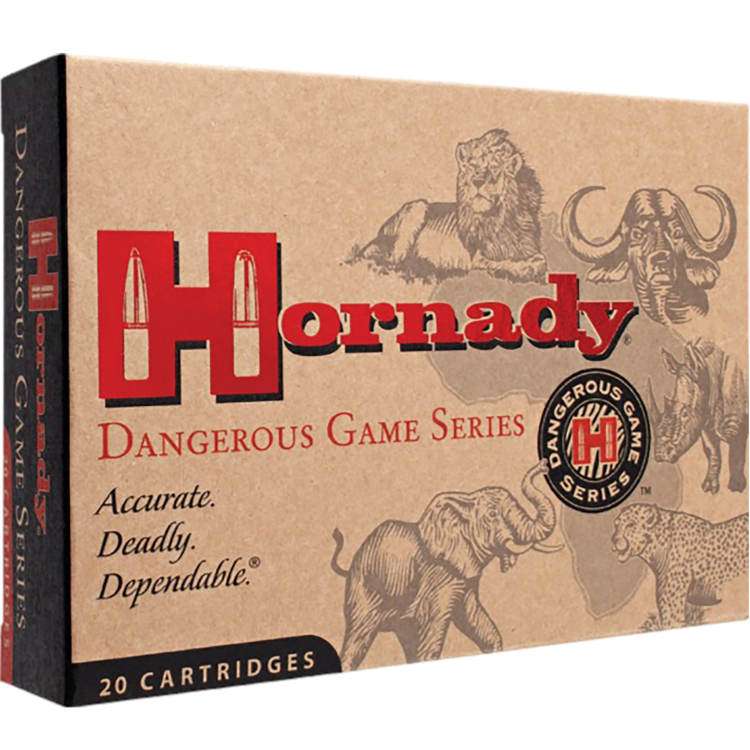 Hornady Dangerous Game 404 Jeffery 400GR Solid 20/06