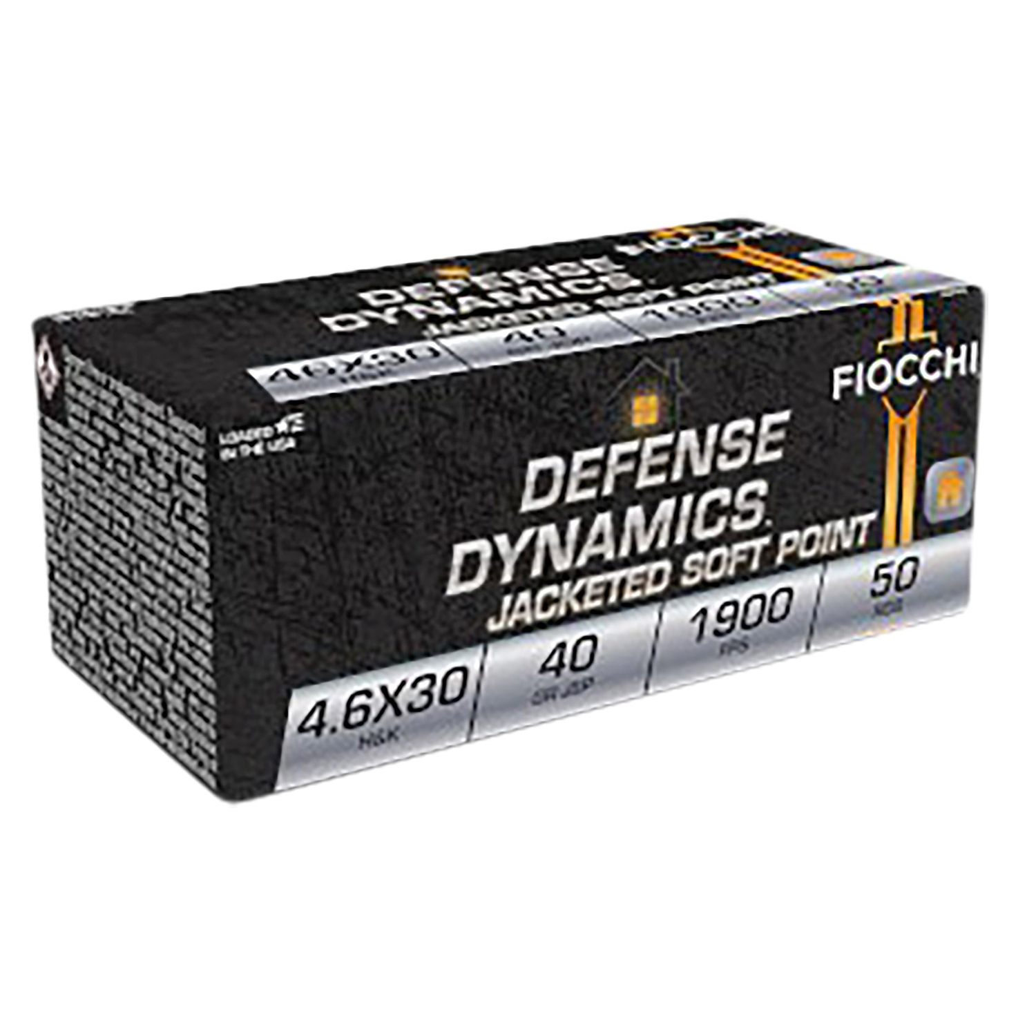 Fiocchi 4.6X30 40GR Jacketed Soft Point 50RD 20BX/CS