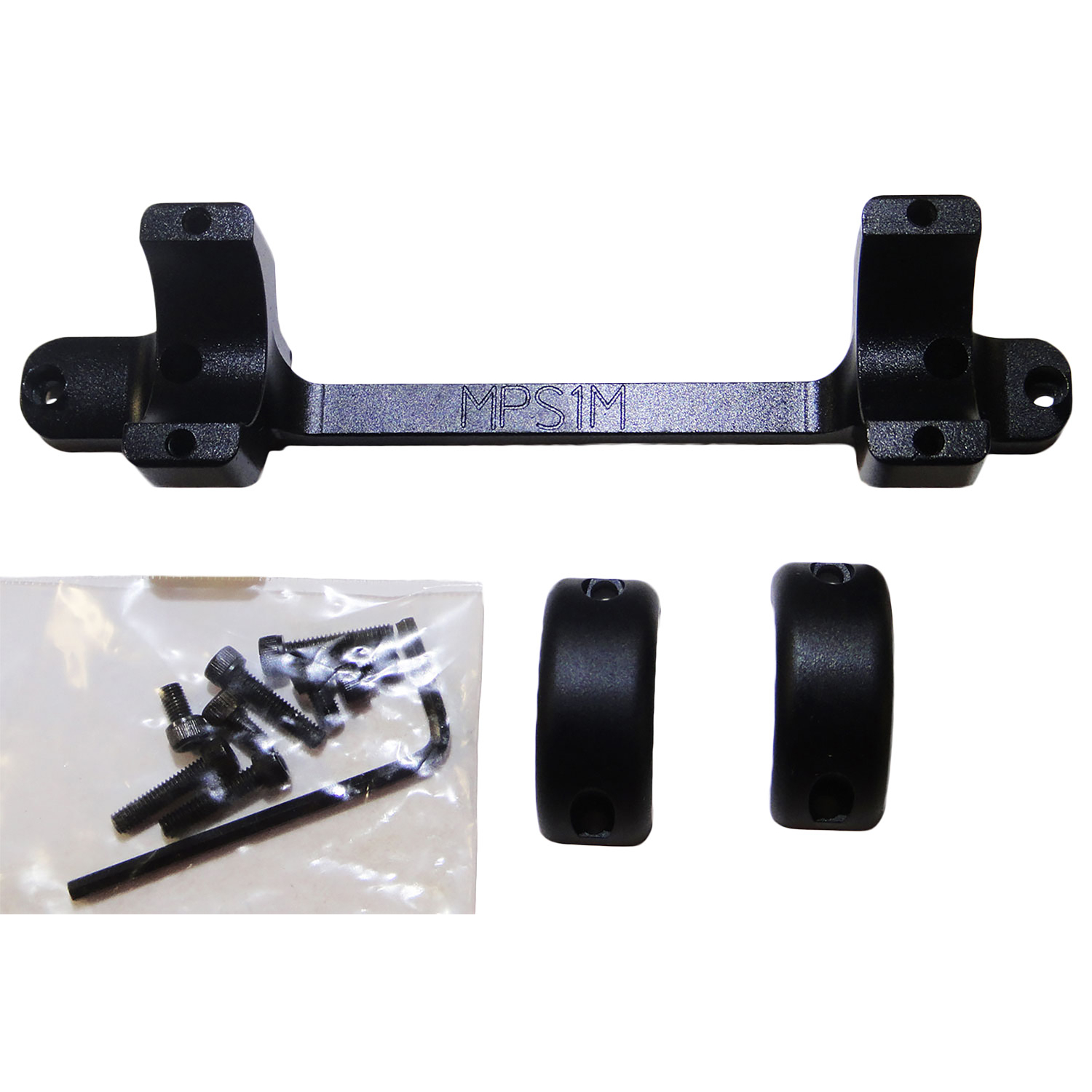 Dnz MPS1M Moss Patriot Scope Mount Ring Combo Matte Black