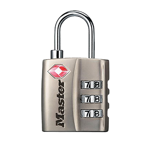 Master 4680DNKL Tsa-accepted Combination Lock - Nickel Steel