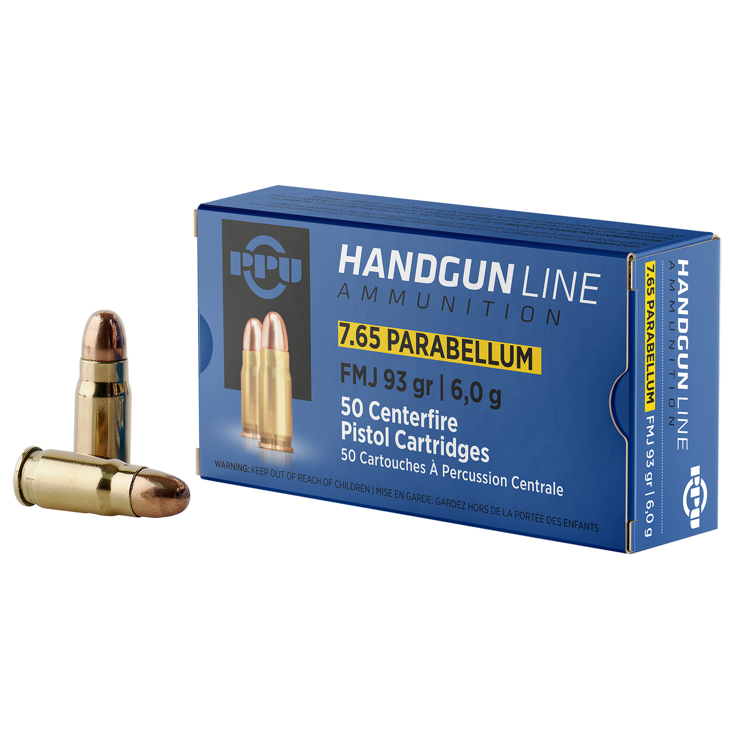 Ppu PPH765P 7.65X21MM 93GR Full Metal Jacket 50/20