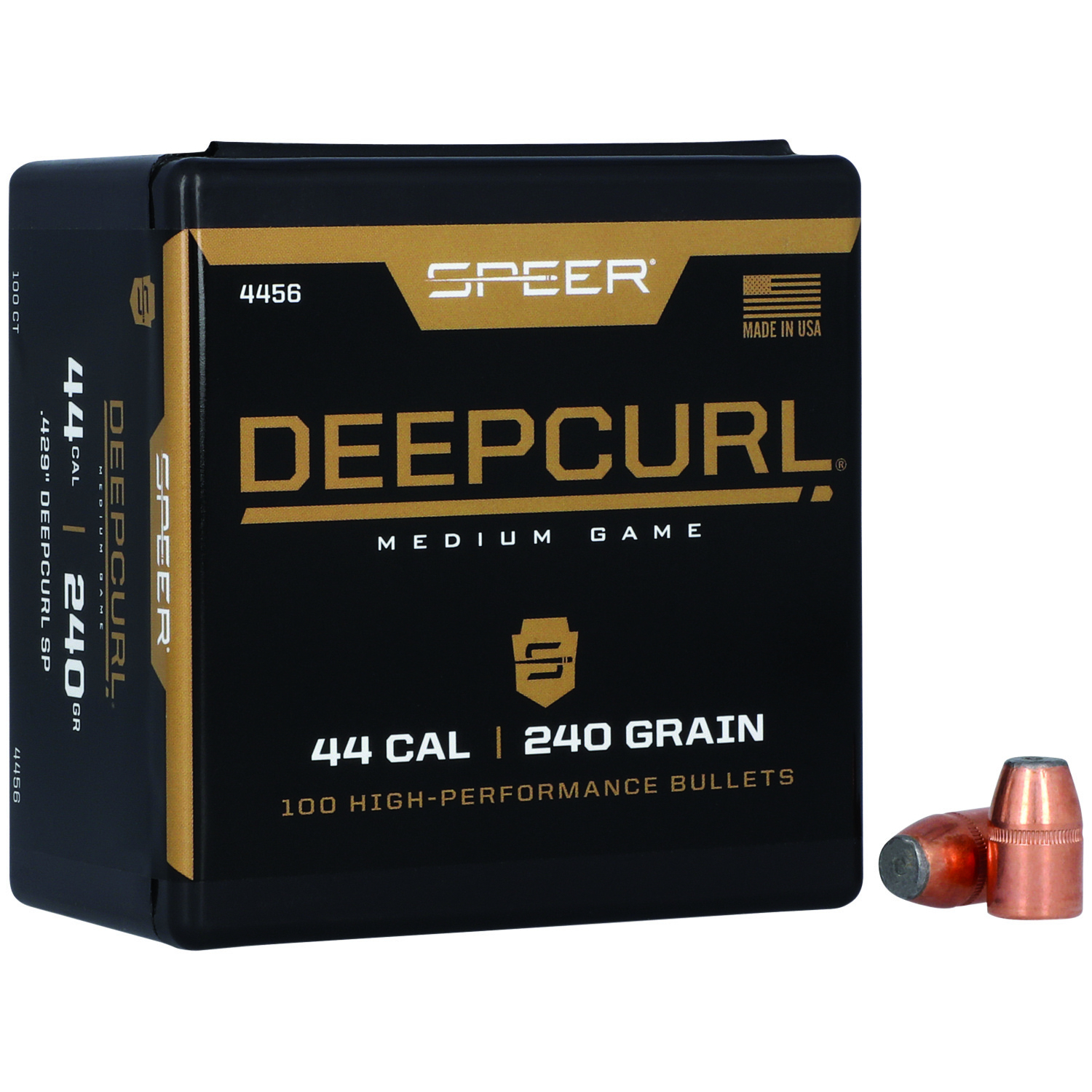 Speer Bullets 44 Caliber .429 240 Gr Deepcurl Soft Point 50 Per Box