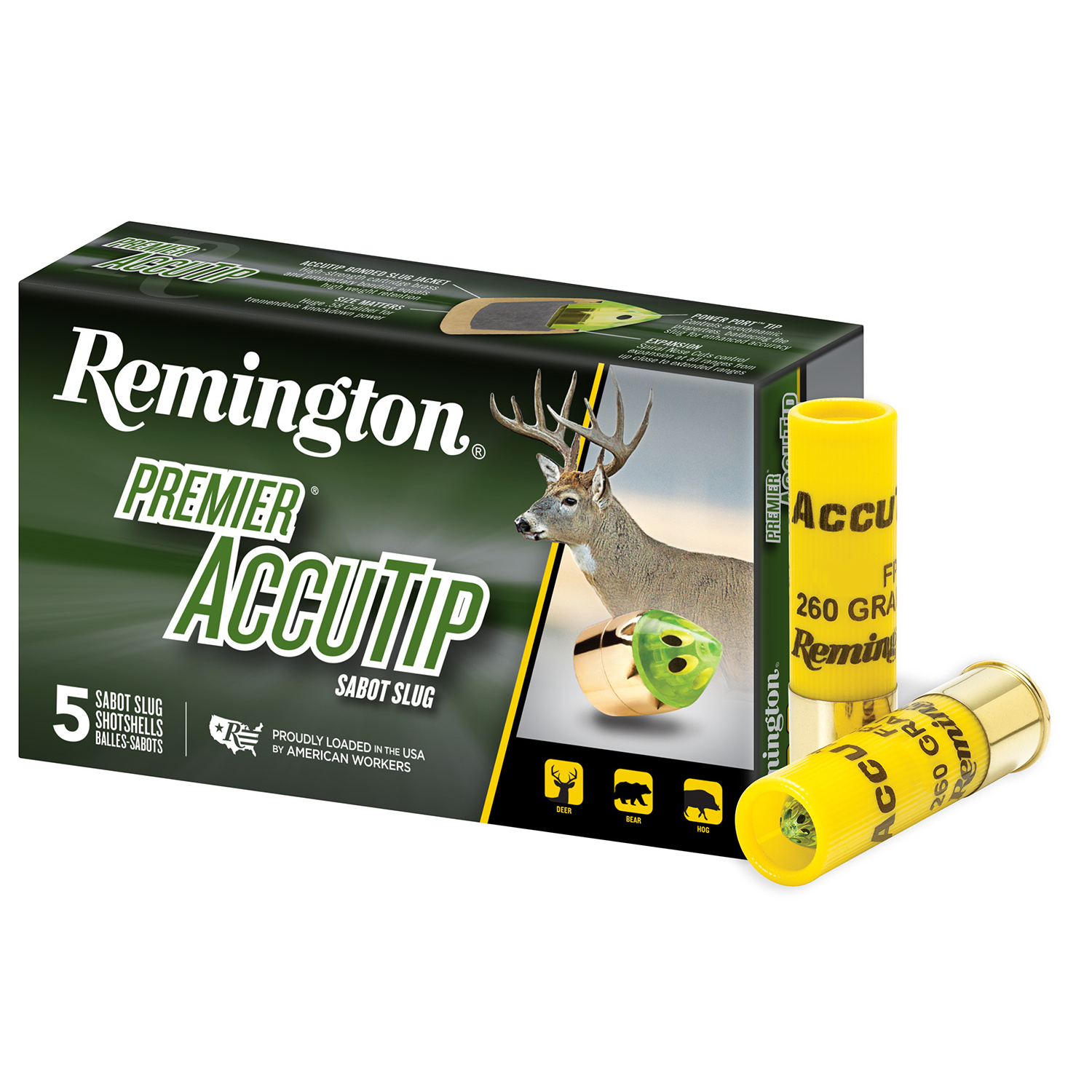 Remington Premier Accutip 20GA 3 260GR Sabot Slug 5RD