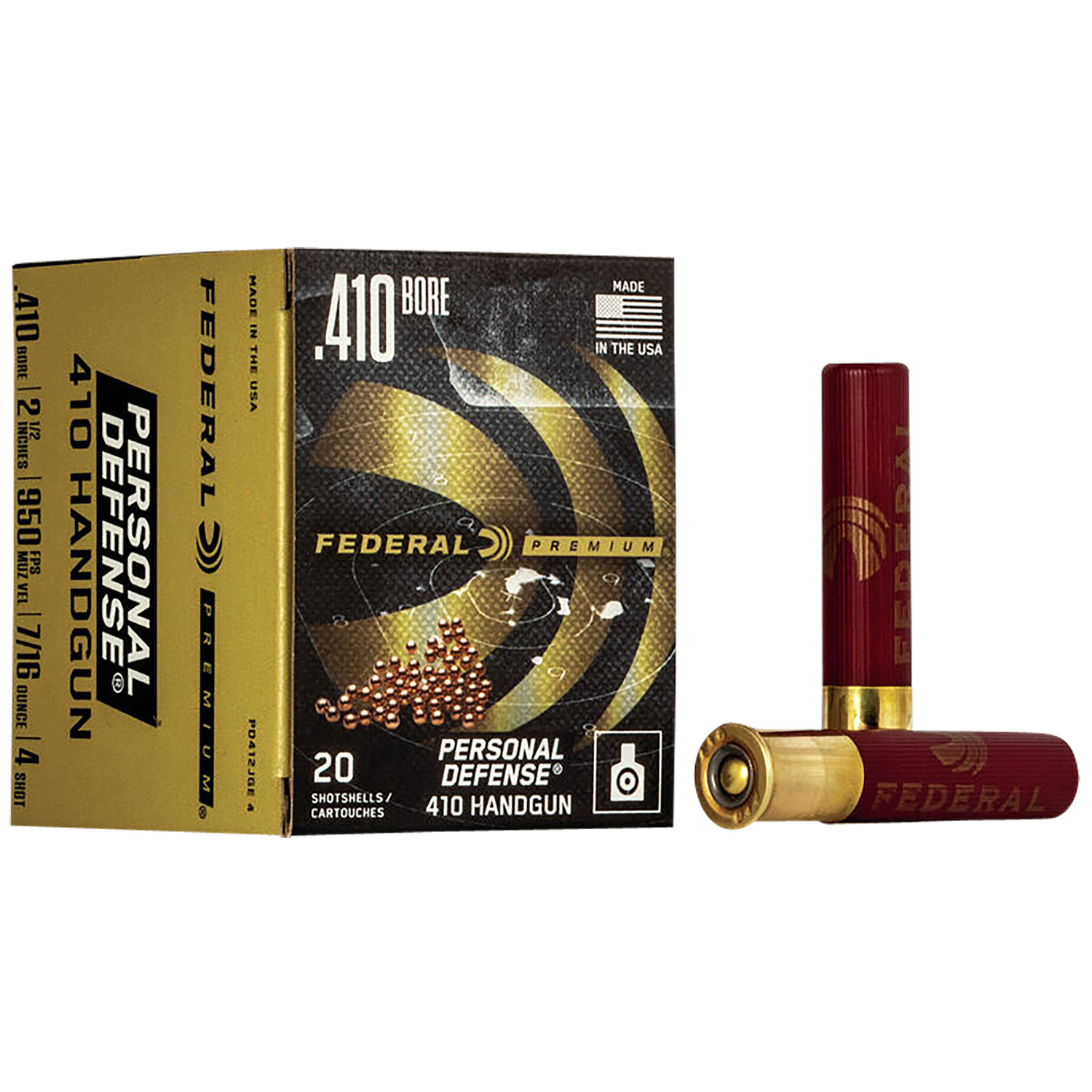 Federal Personal Defense .410GA 2-1/2 4 Shot 20RD
