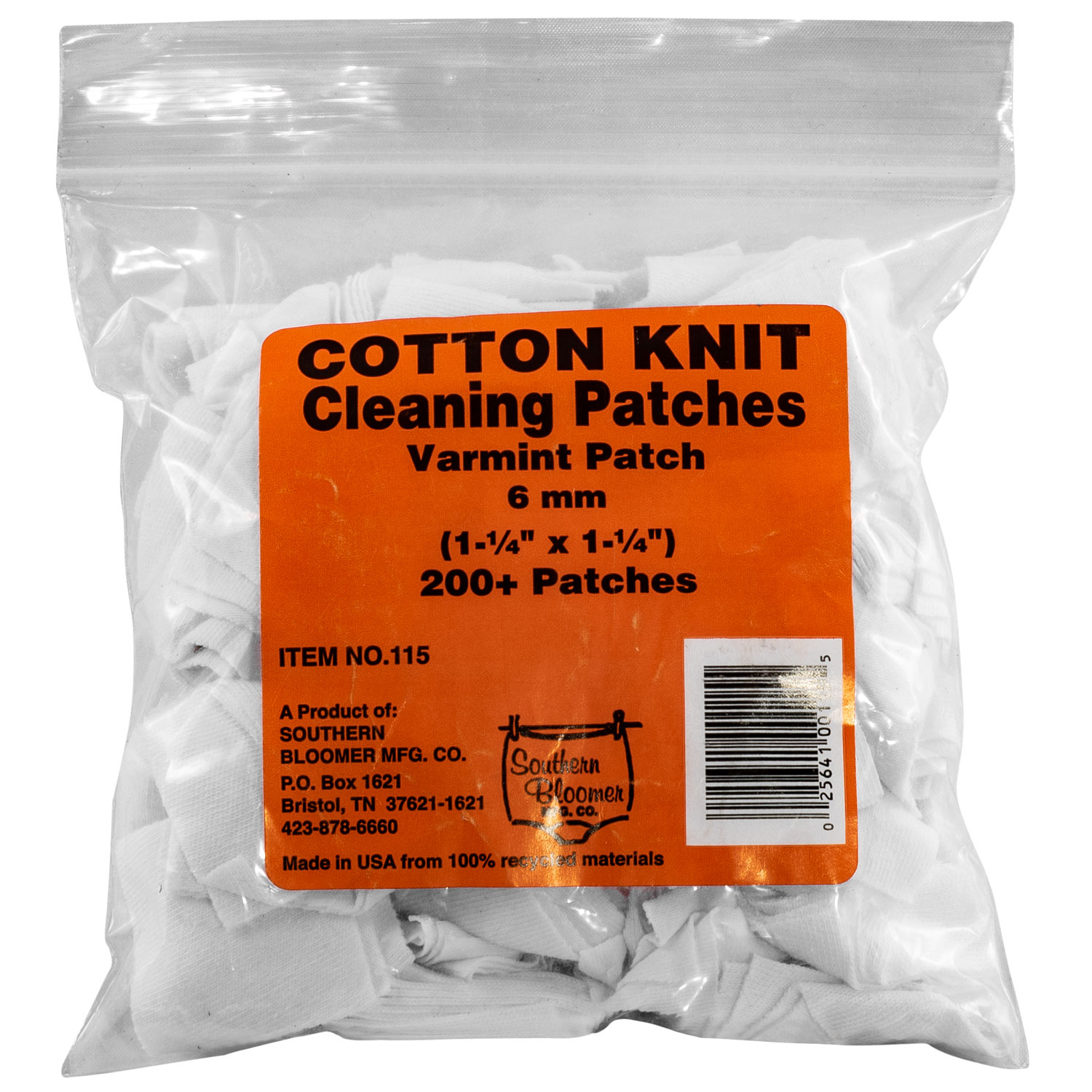 Southern Bloomer 6MM Cleaning Patch 200 Count