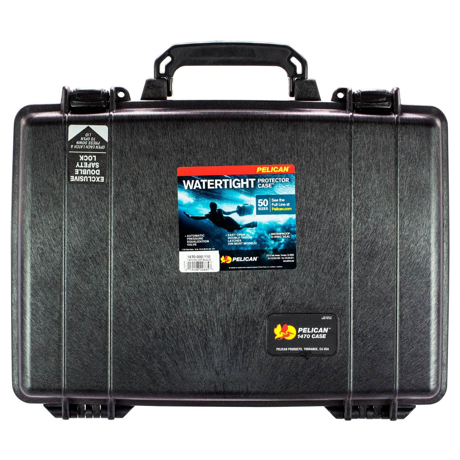 Pelican 1470 Protector Laptop Case Black 16X13X4