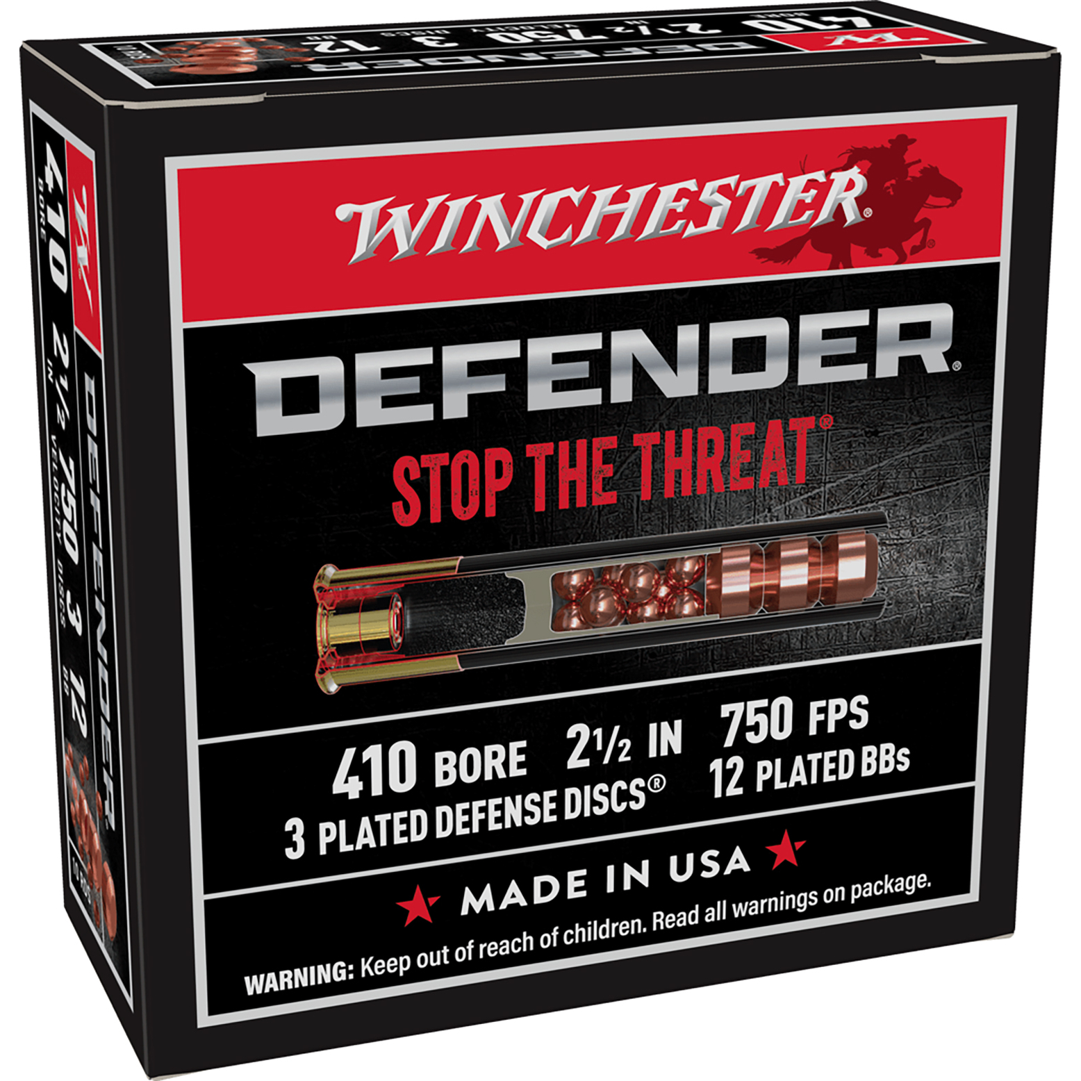 Winchester PDX1 Defender 410GA 2-1/2 10RD Shotshell